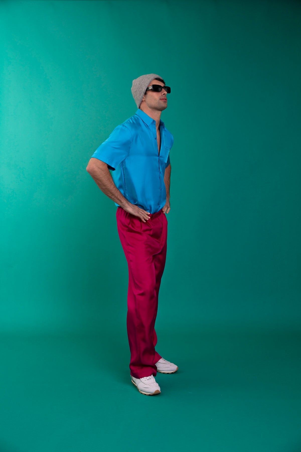 Salinas Silk Trouser Fuscia 