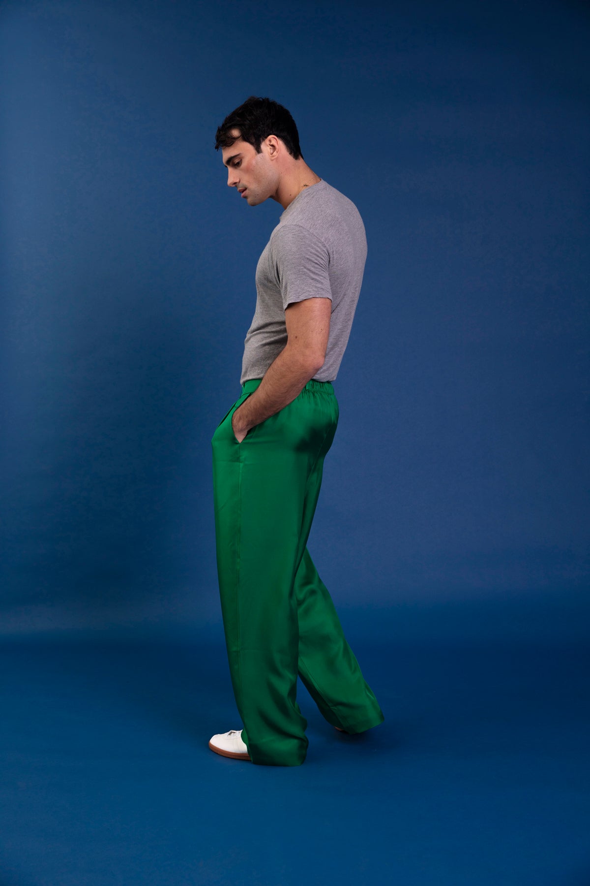 Salinas Silk Trouser Emerald 