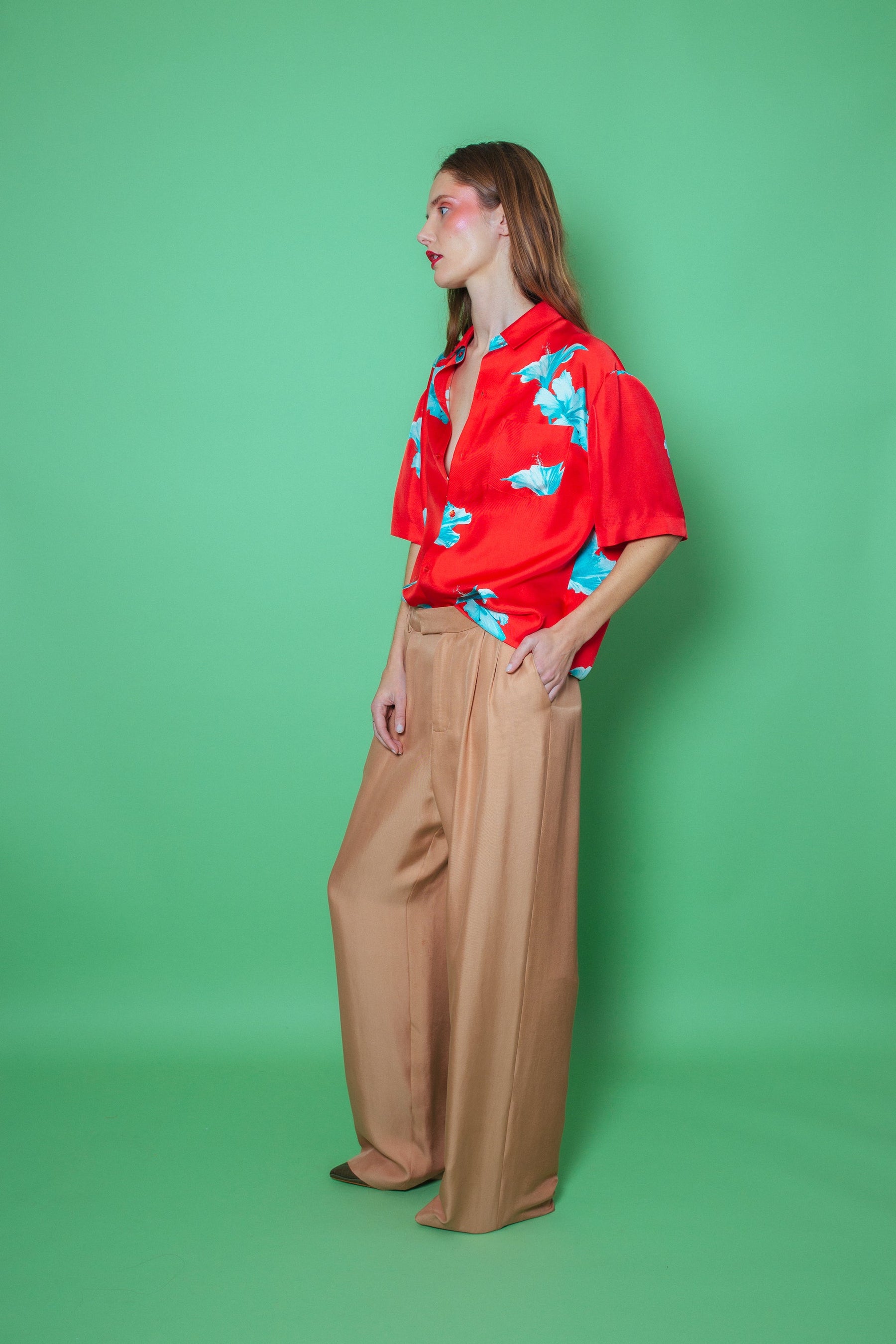 Boyfriend Silk Shirt Scarlett Hawaii 
