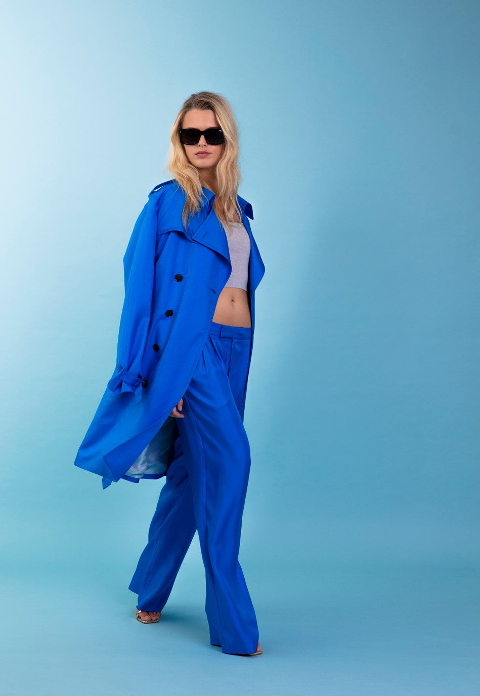 Salinas Silk Trouser Electric Blue 