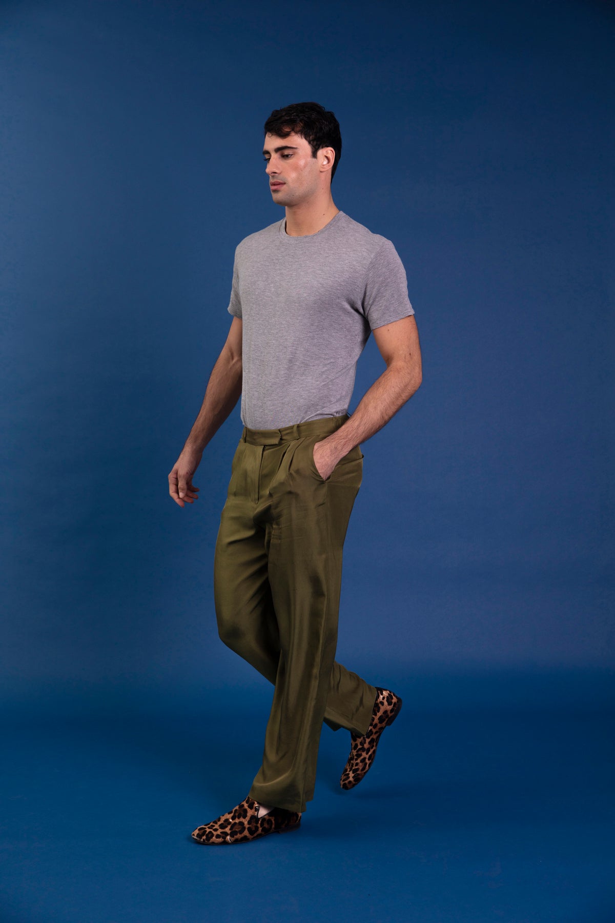 Salinas Silk Trouser Khaki 