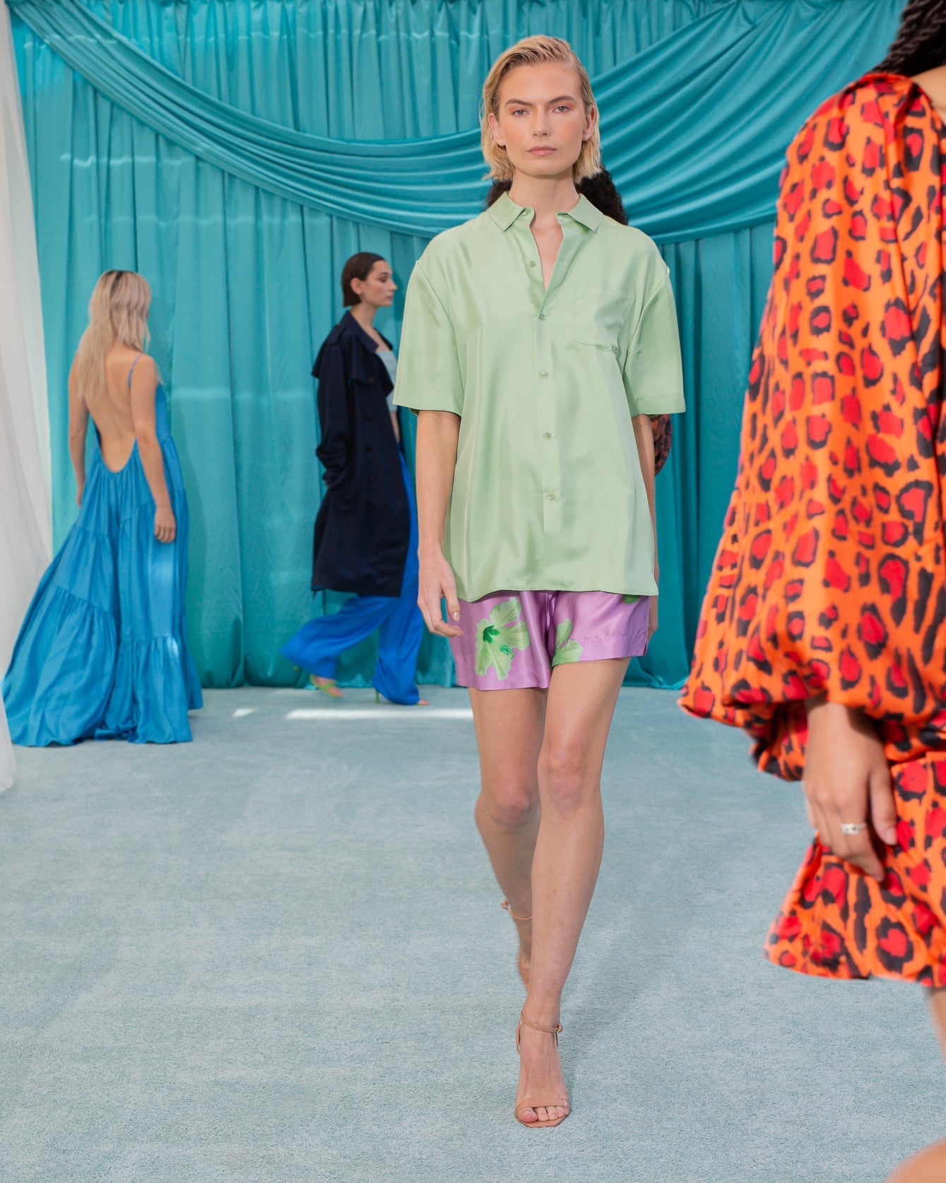 Boyfriend Silk Shirt Pistachio 