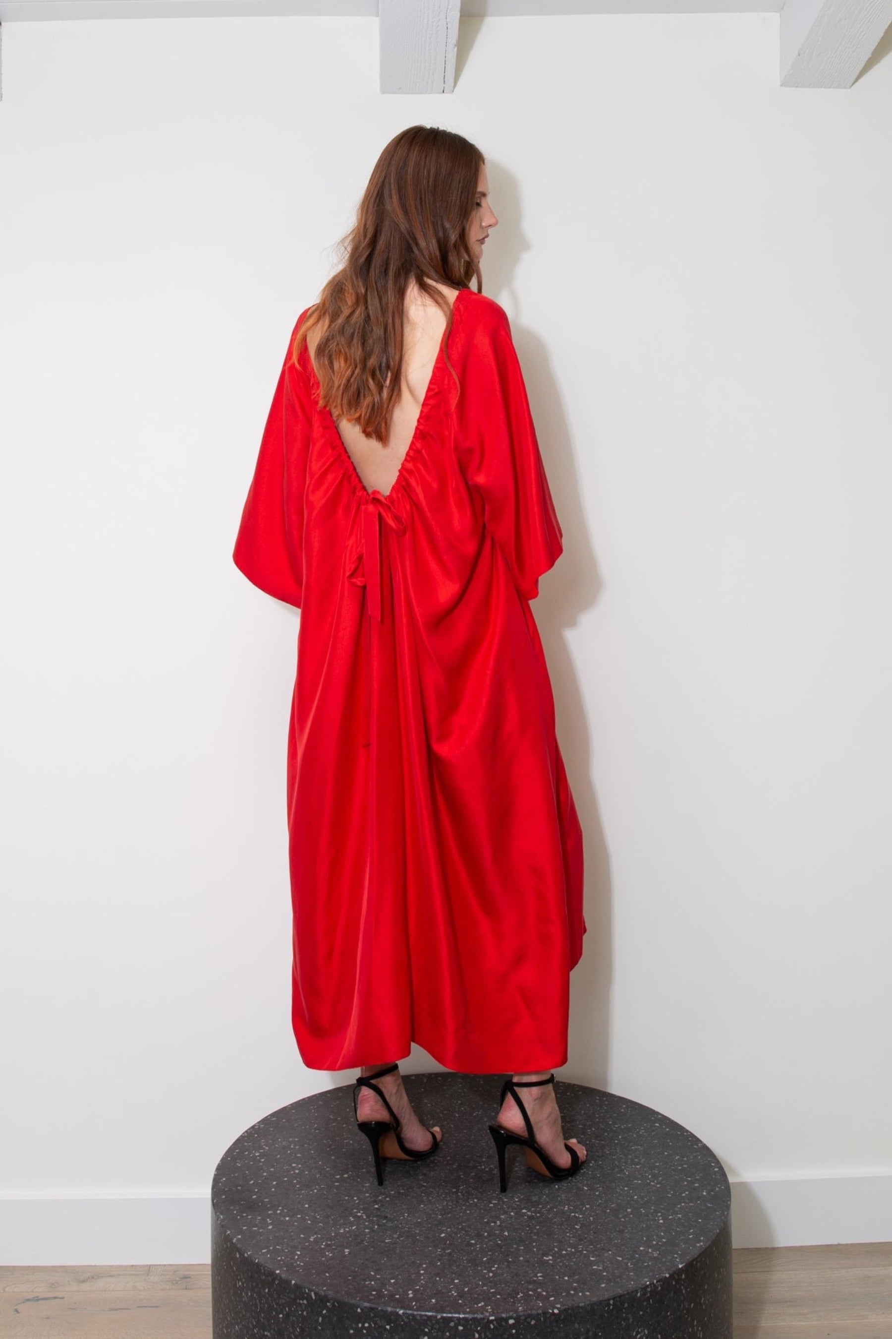 Laguna Silk Dress Scarlet