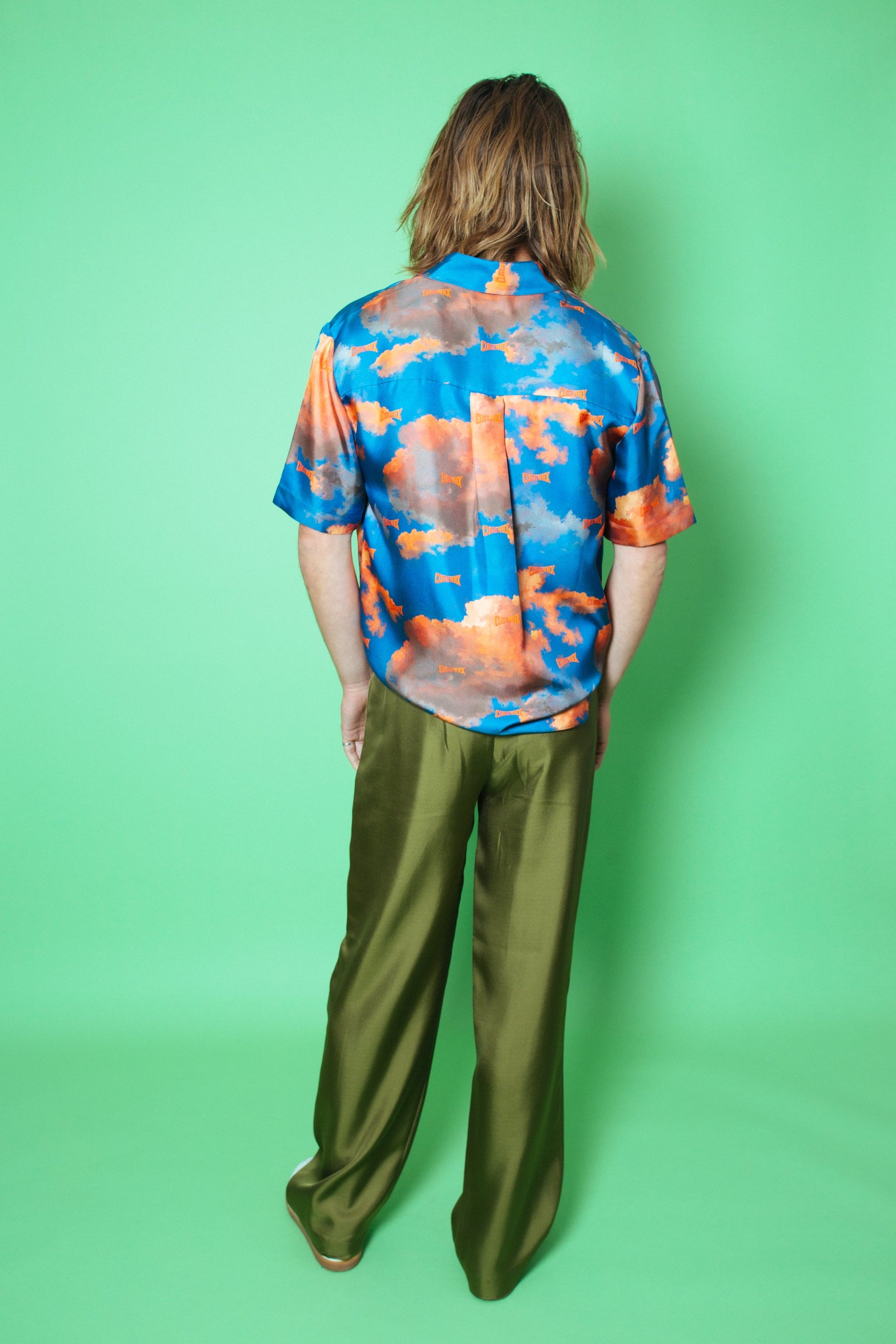 Boyfriend Silk Shirt Wayne White Clusterfuck