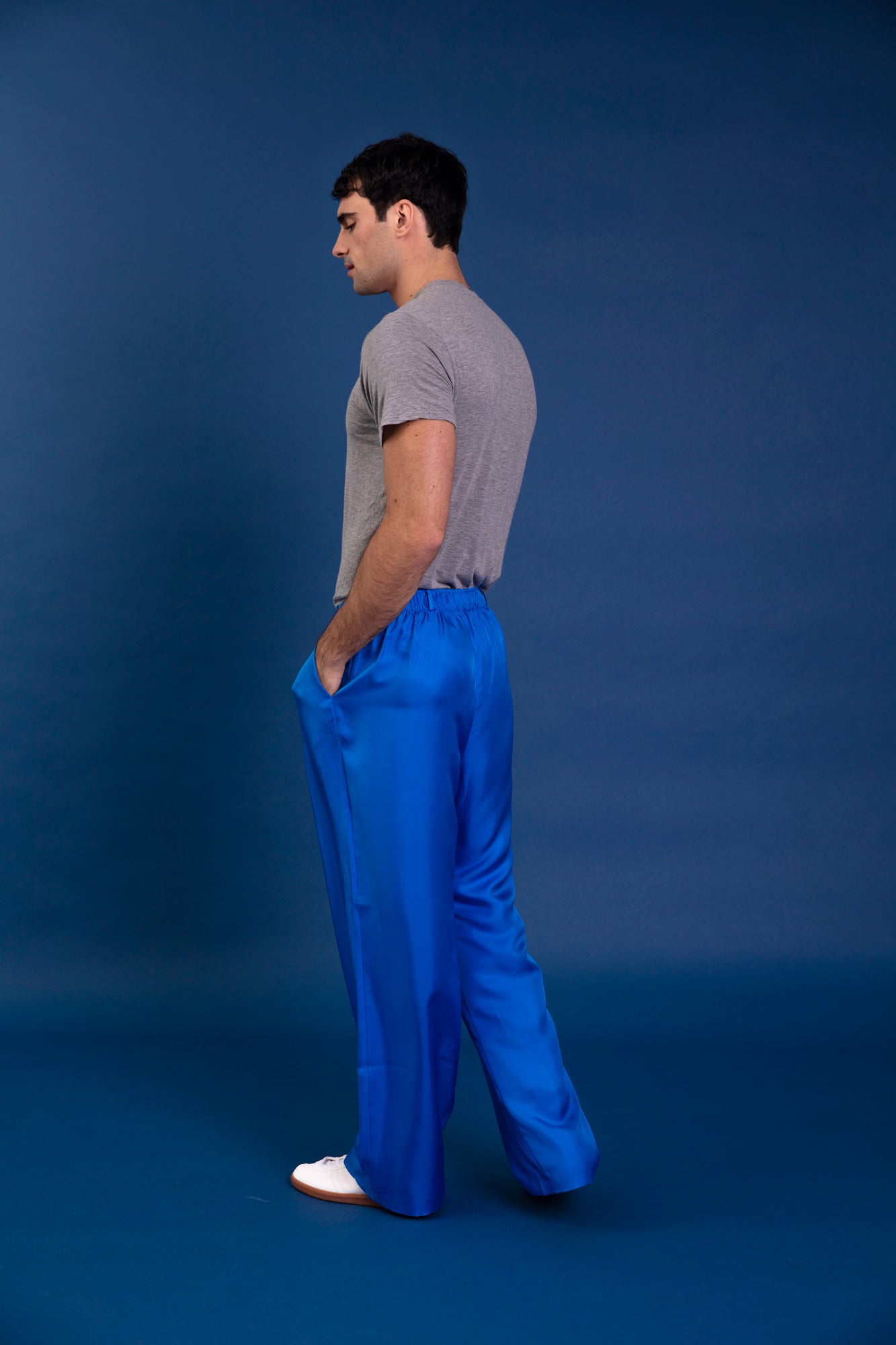 Salinas Silk Trouser Electric Blue 