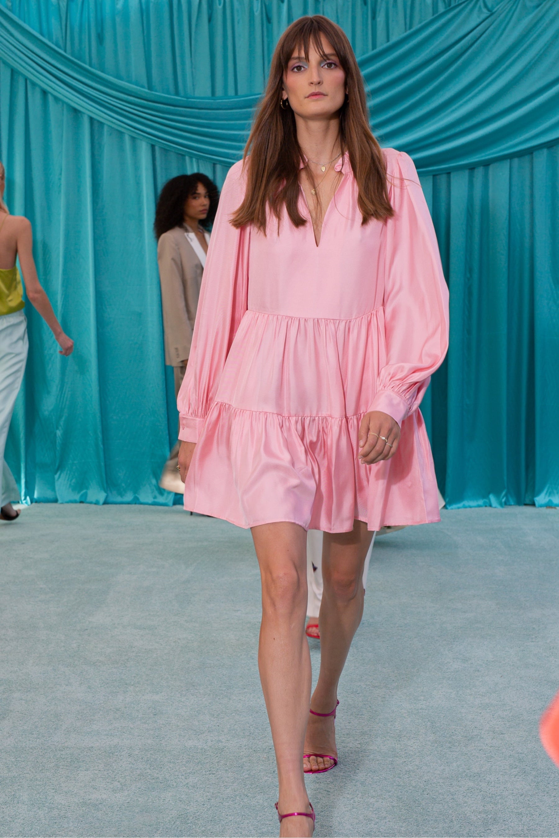 Melrose Silk Dress Pink