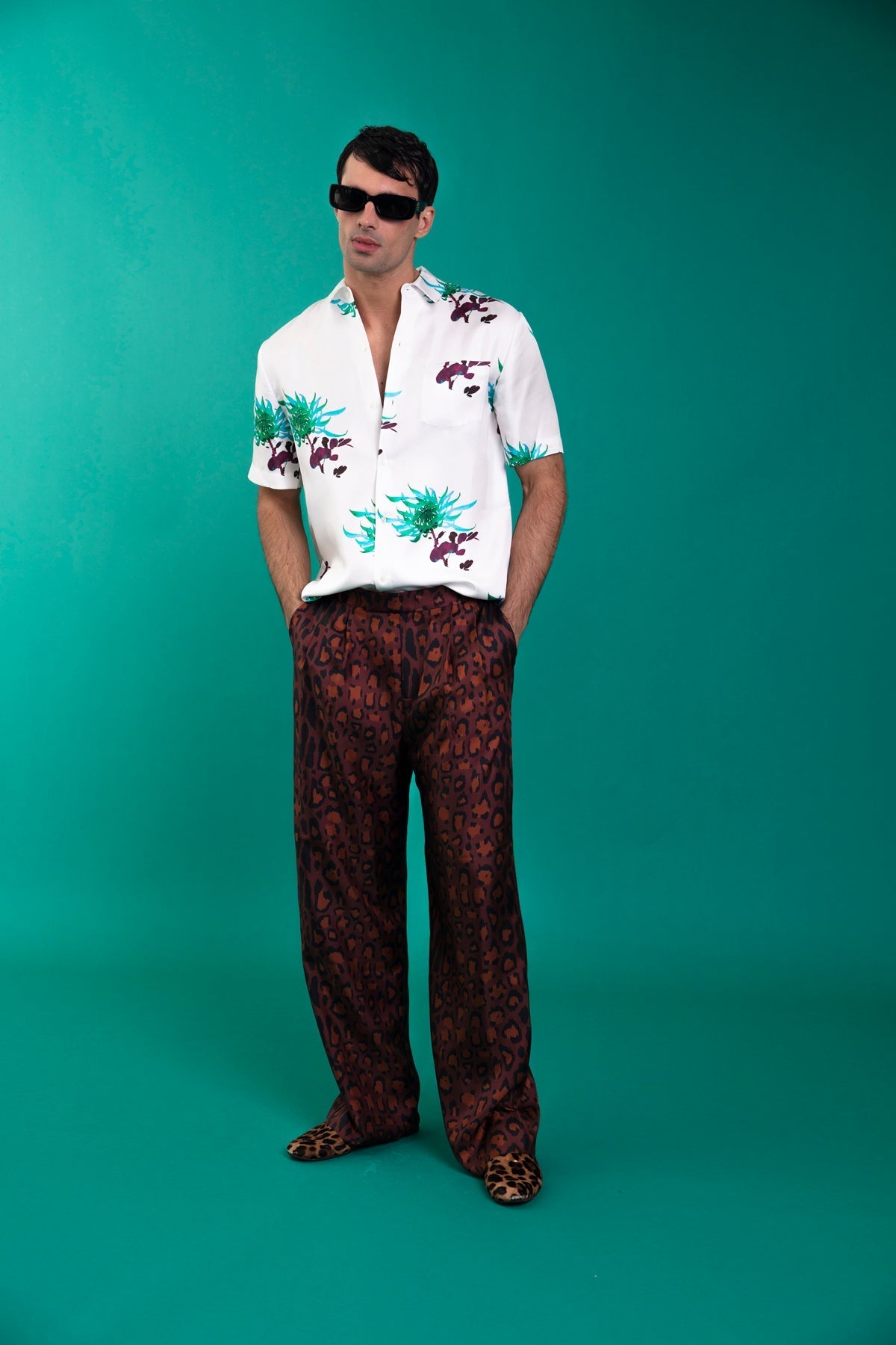 Salinas Silk Trouser Chocolate Jaguar 