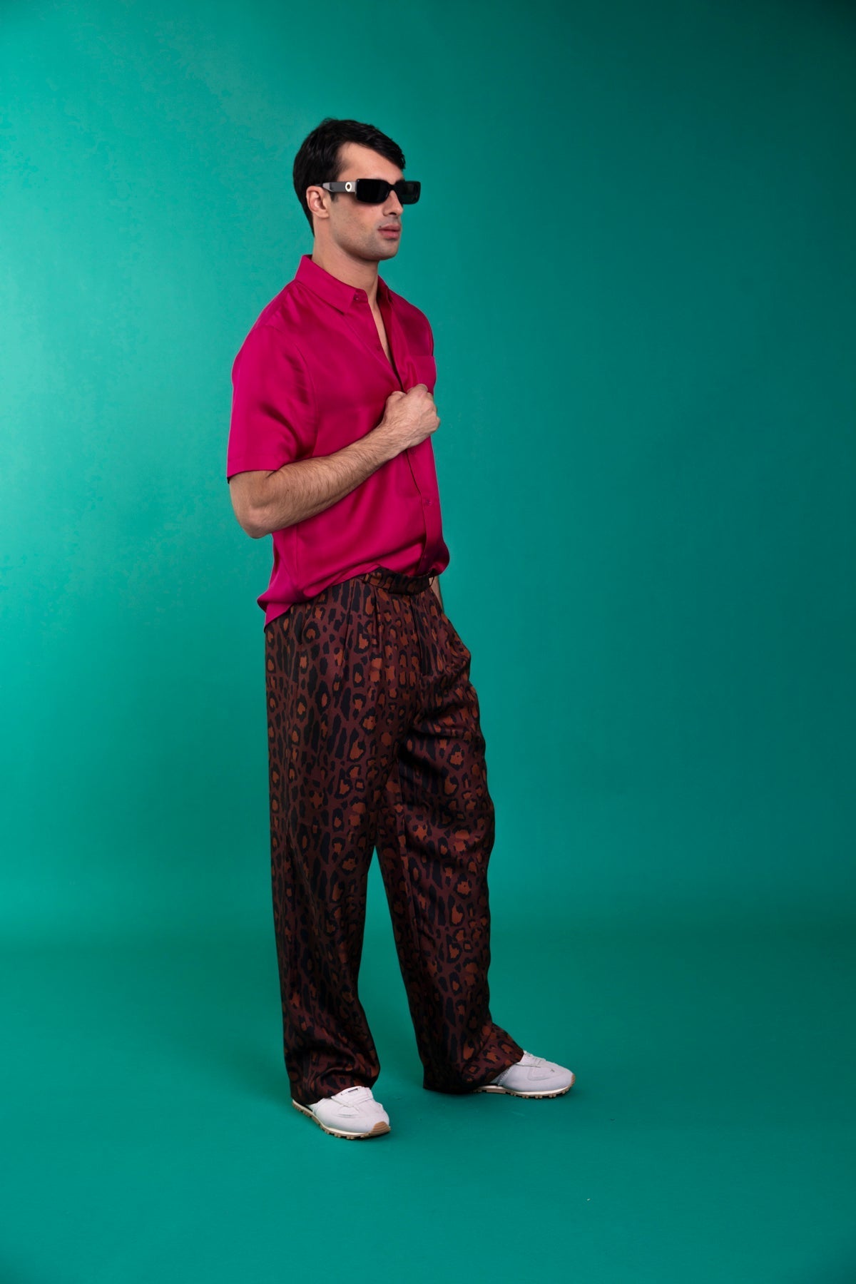 Boyfriend Silk Shirt Fuscia 