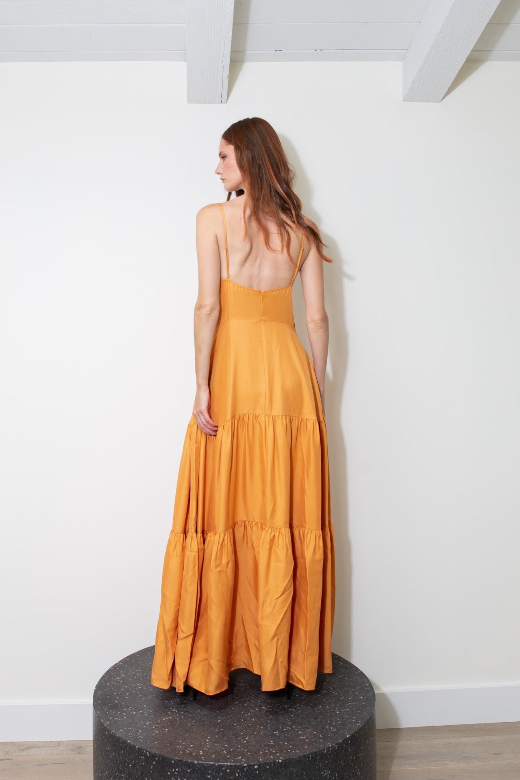 Del Rey Silk Dress Marigold