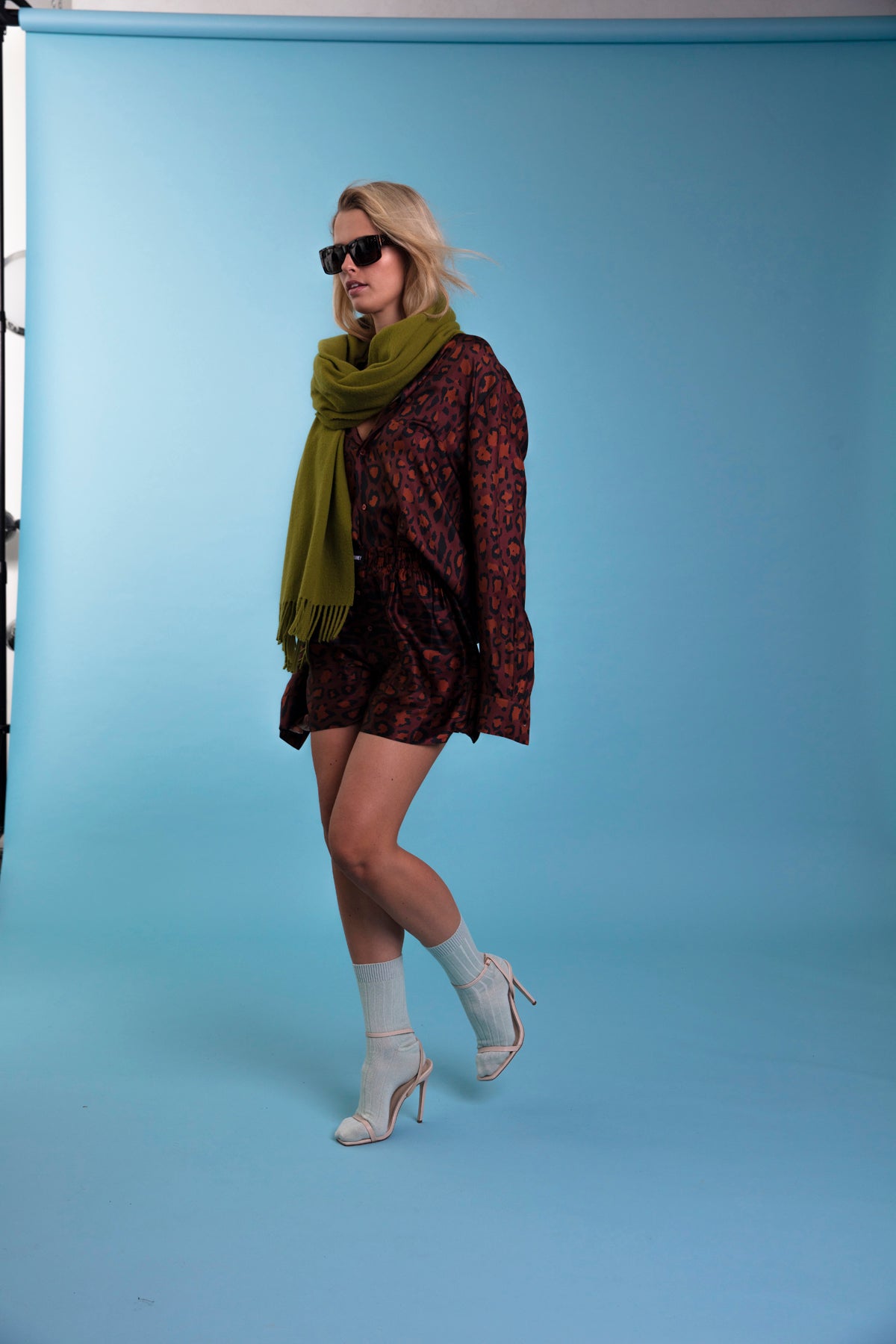 Le Weekend Silk Boxer Chocolate Jaguar 