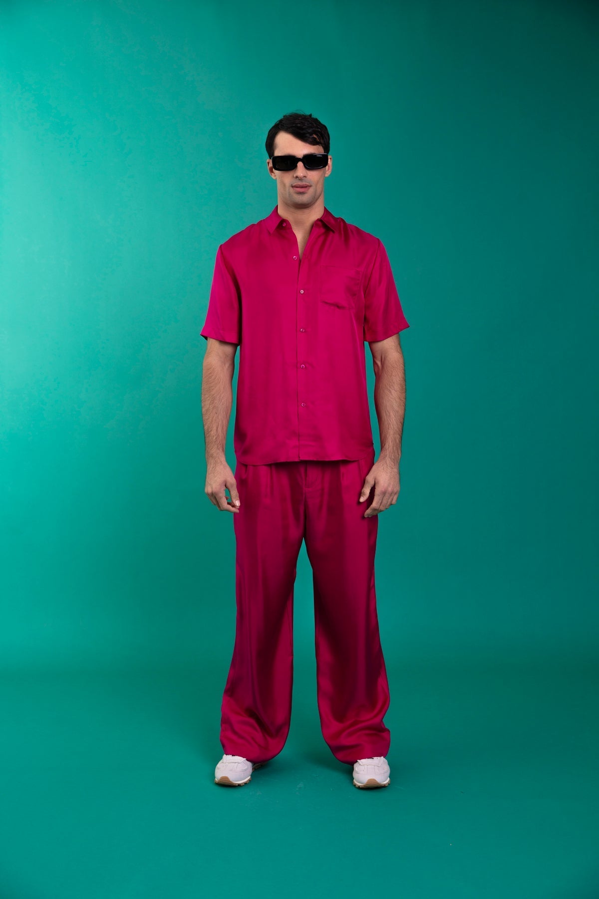 Salinas Silk Trouser Fuscia 