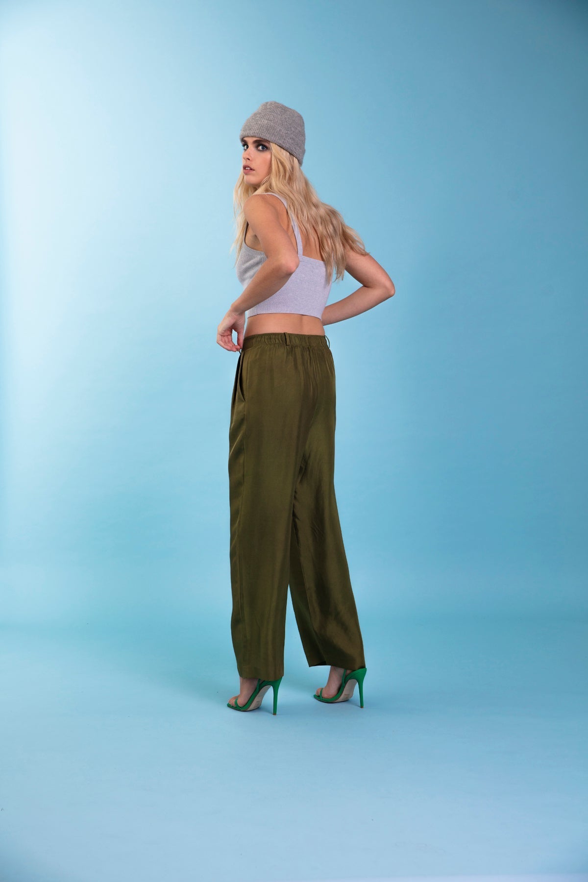 Salinas Silk Trouser Khaki 