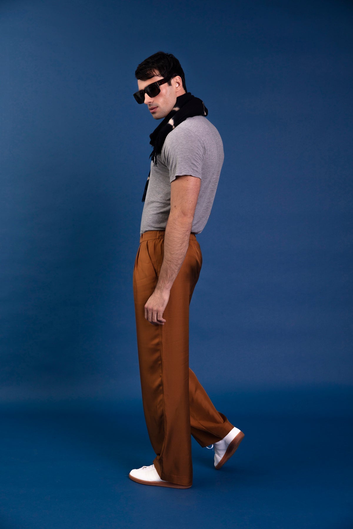 Salinas Silk Trouser Caramel 