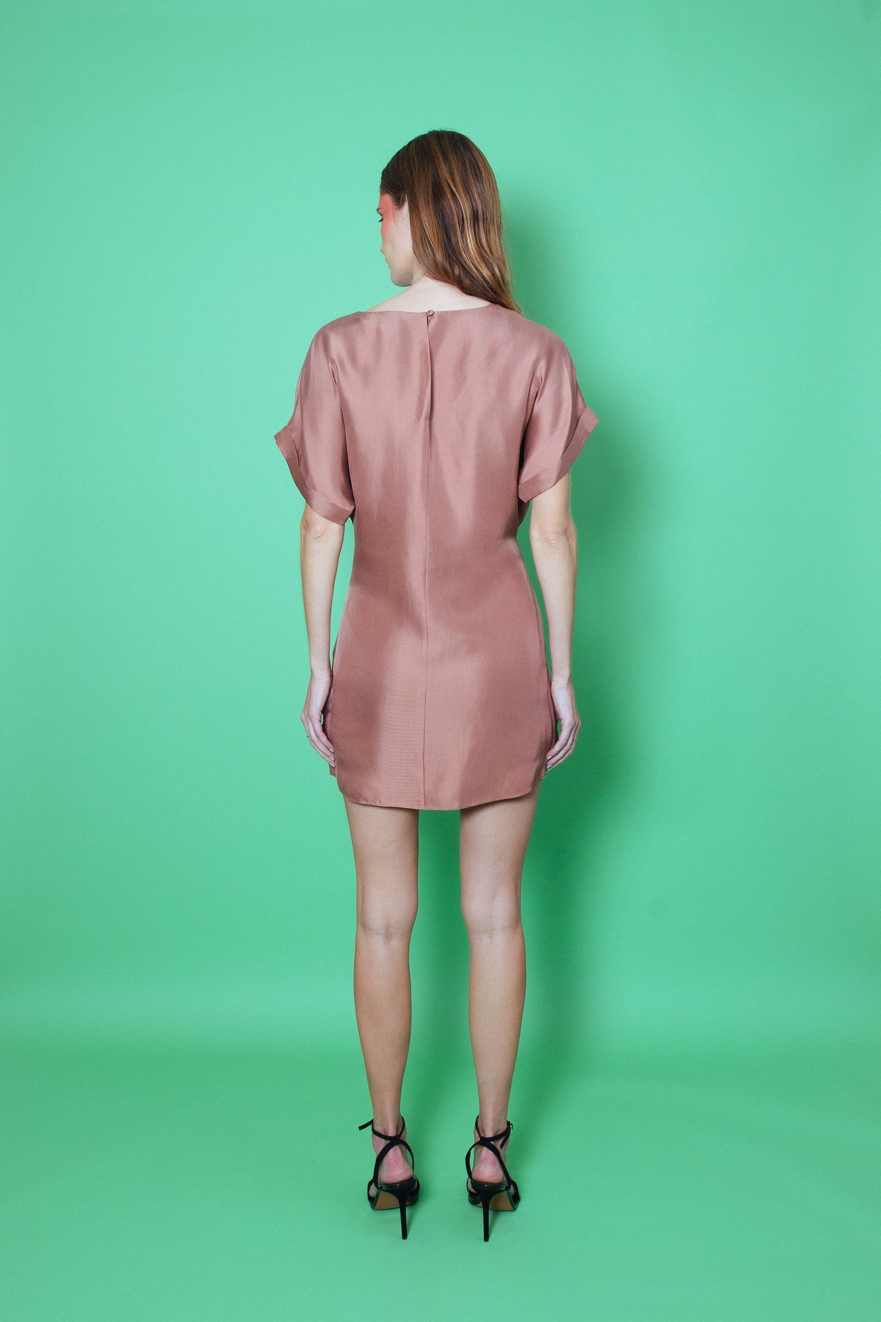 Laurel Silk Dress Toffee