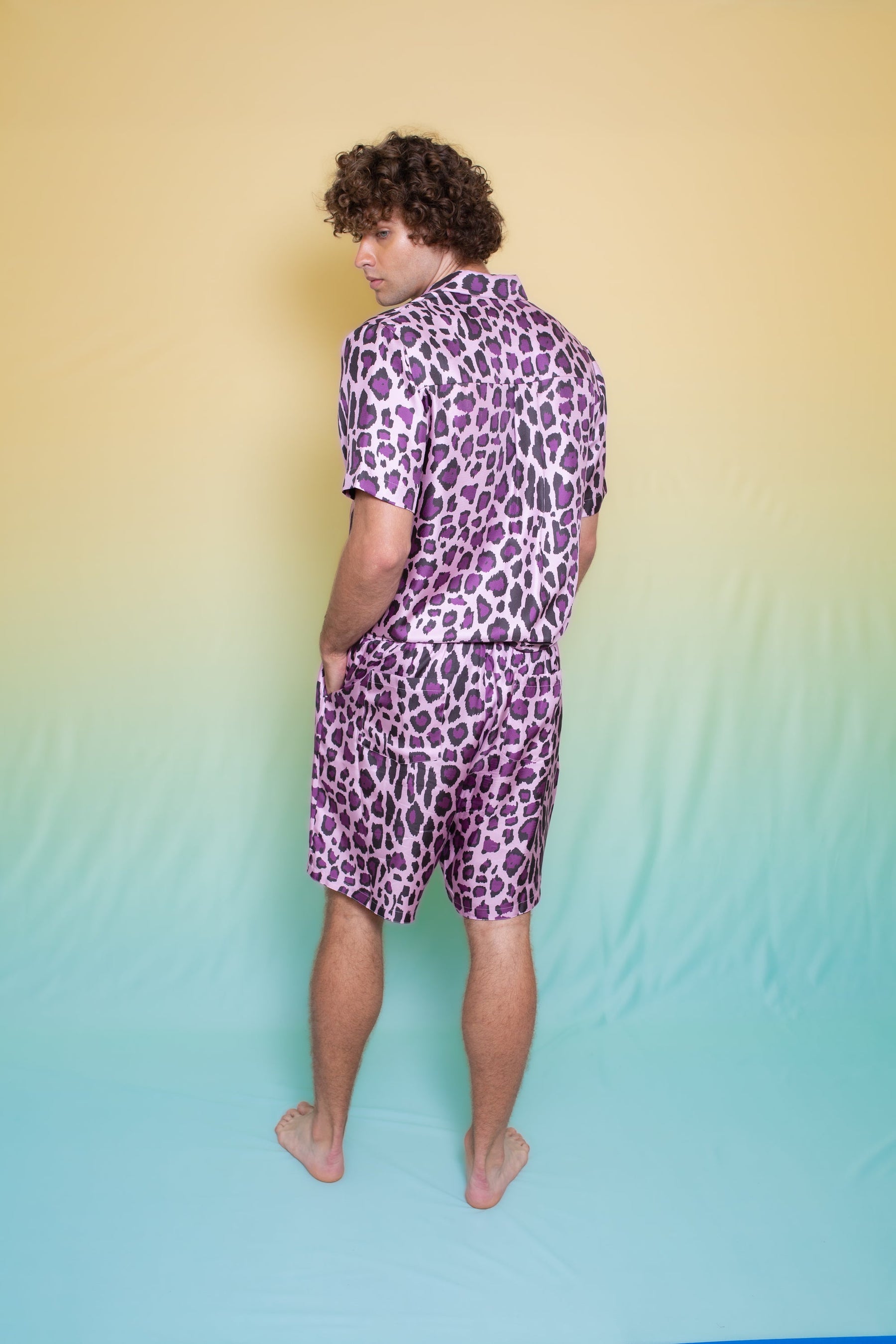 Basketball Silk Short Violet Jaguar 