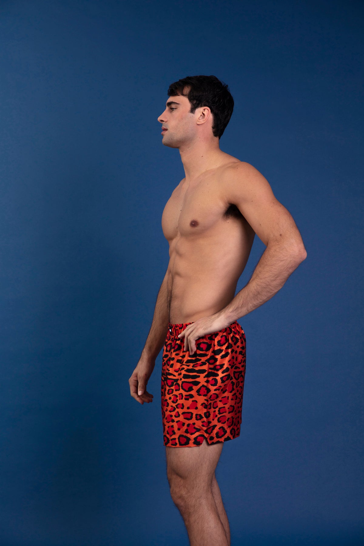 Le Weekend Silk Boxer Red Jaguar 