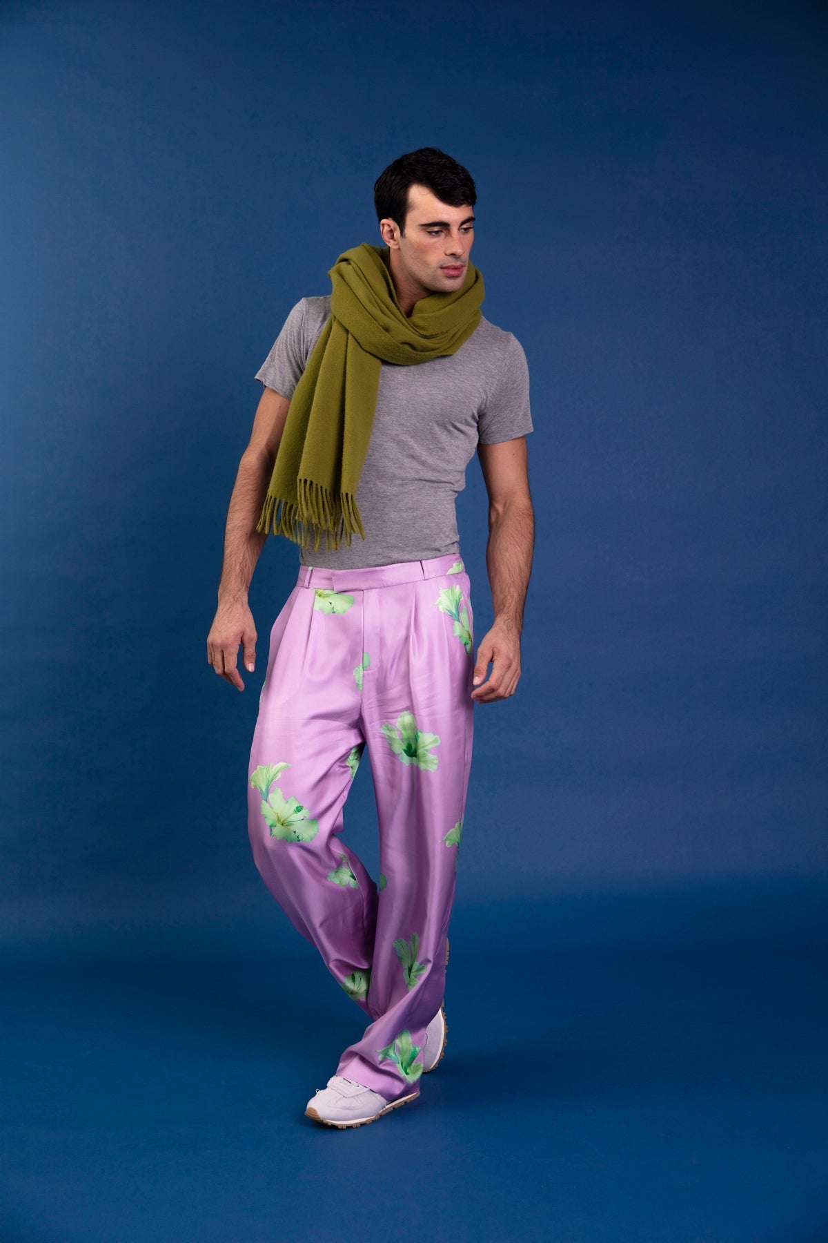 Salinas Silk Trouser Lilac Hawaii 