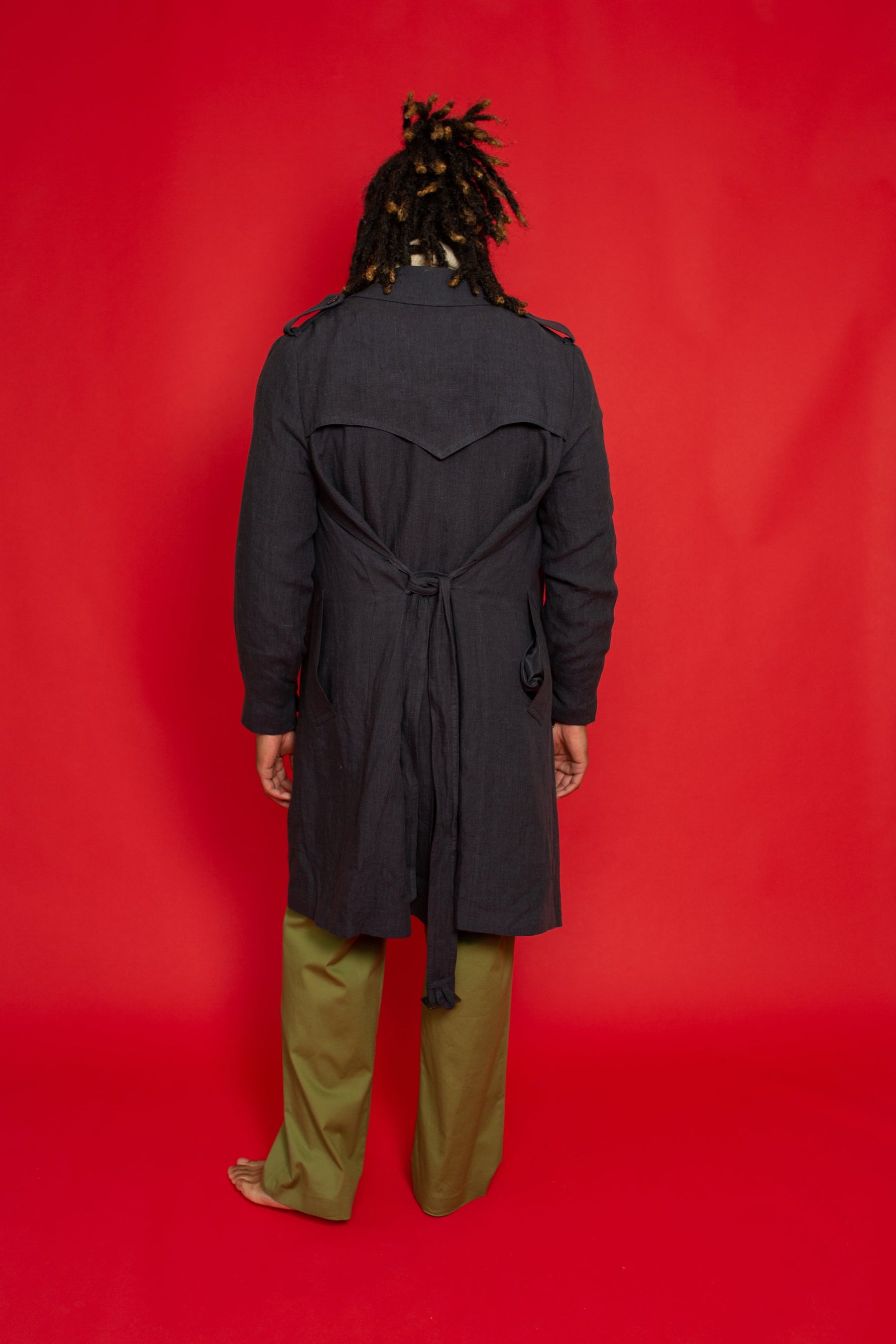 Mako Linen Trench Ink 