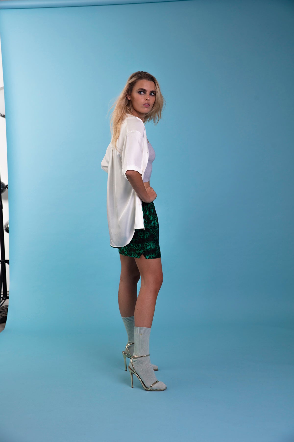 Le Weekend Silk Boxer Emerald Jaguar 