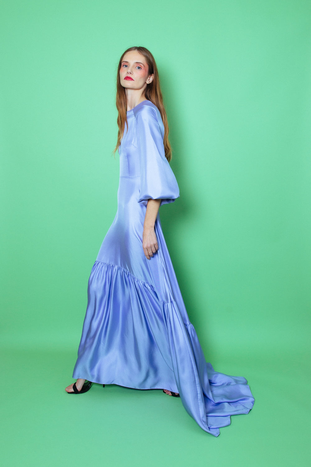 Beverly Silk Dress Lilac