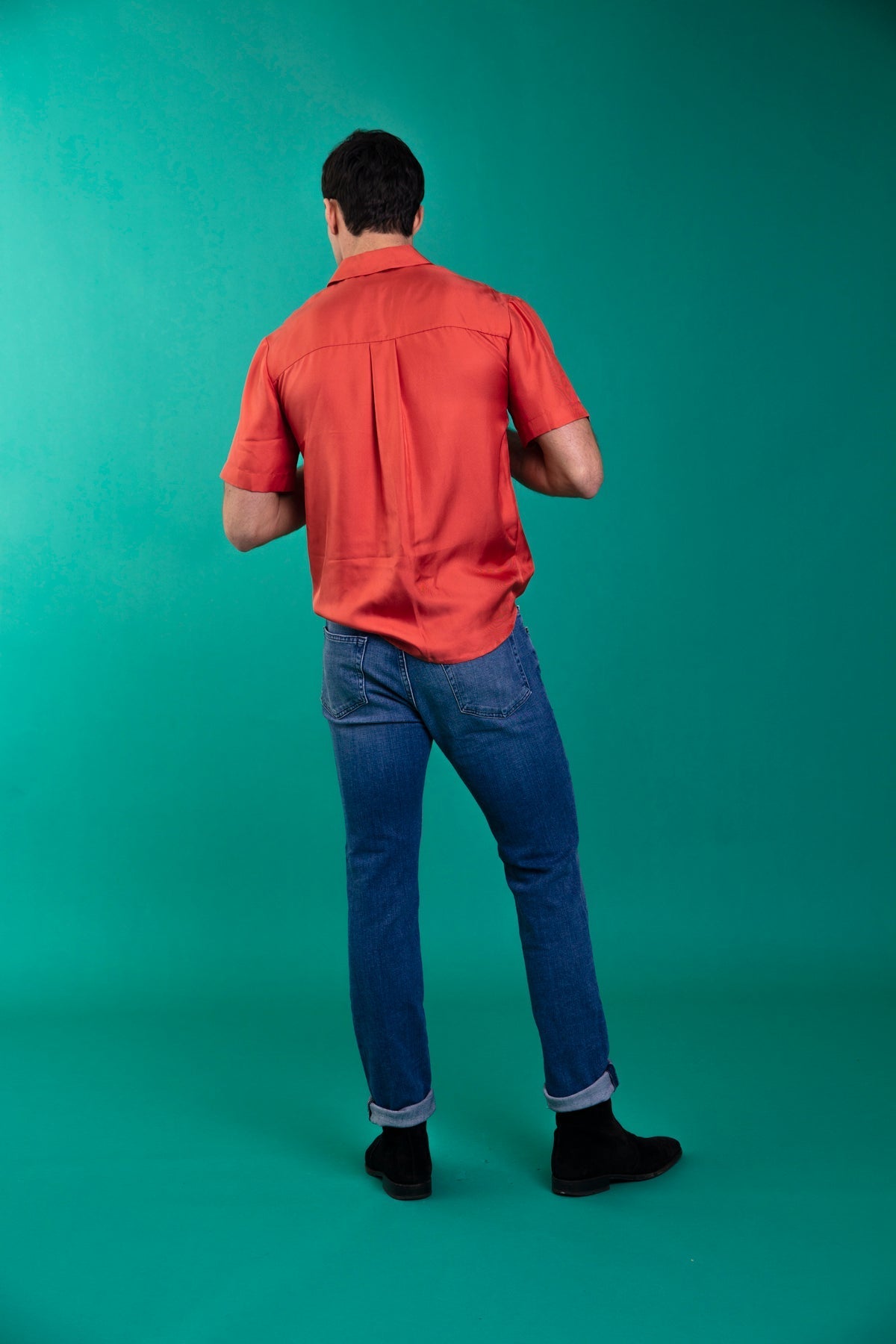 Boyfriend Silk Shirt Cassia 