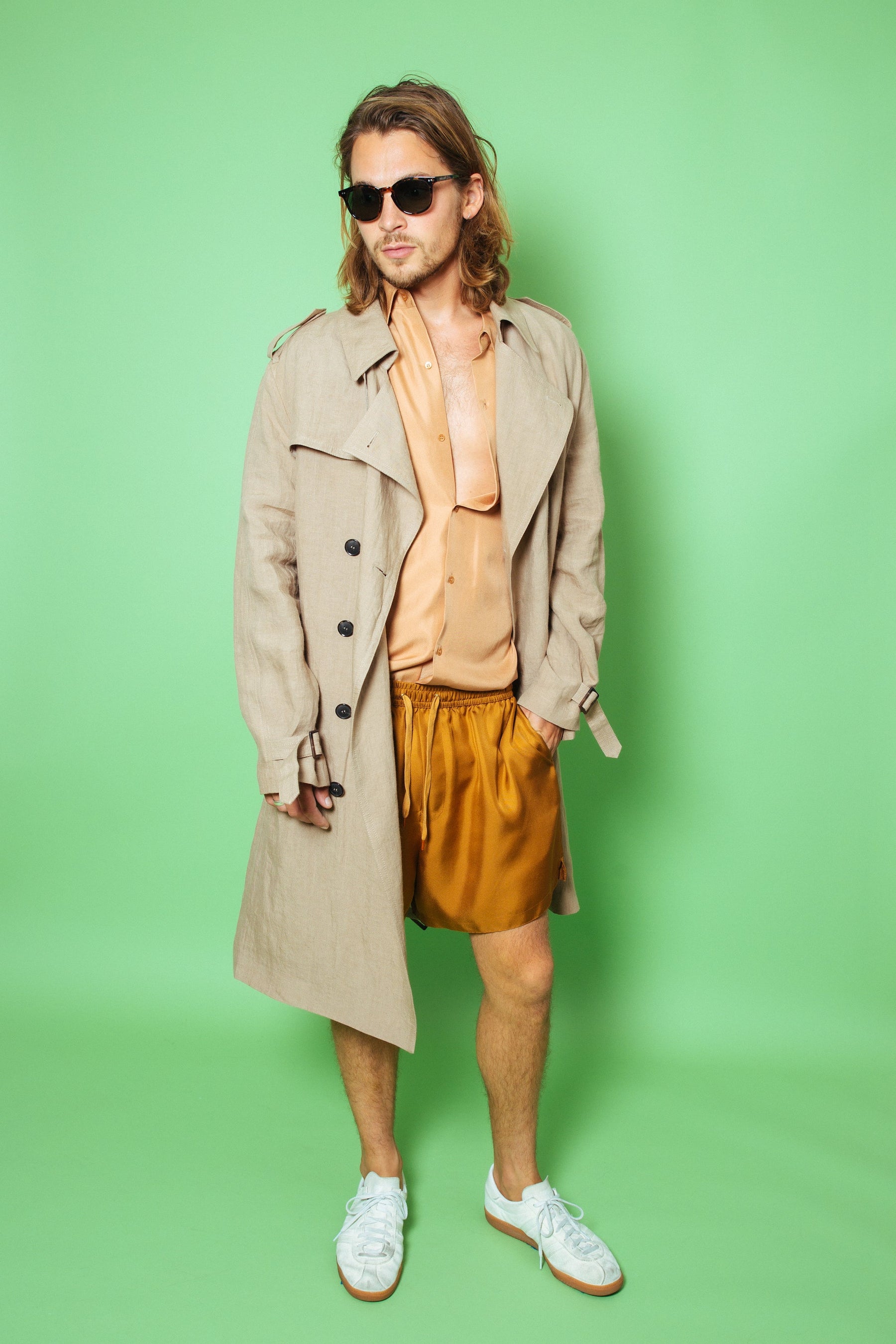 Boyfriend Silk Shirt Toffee 