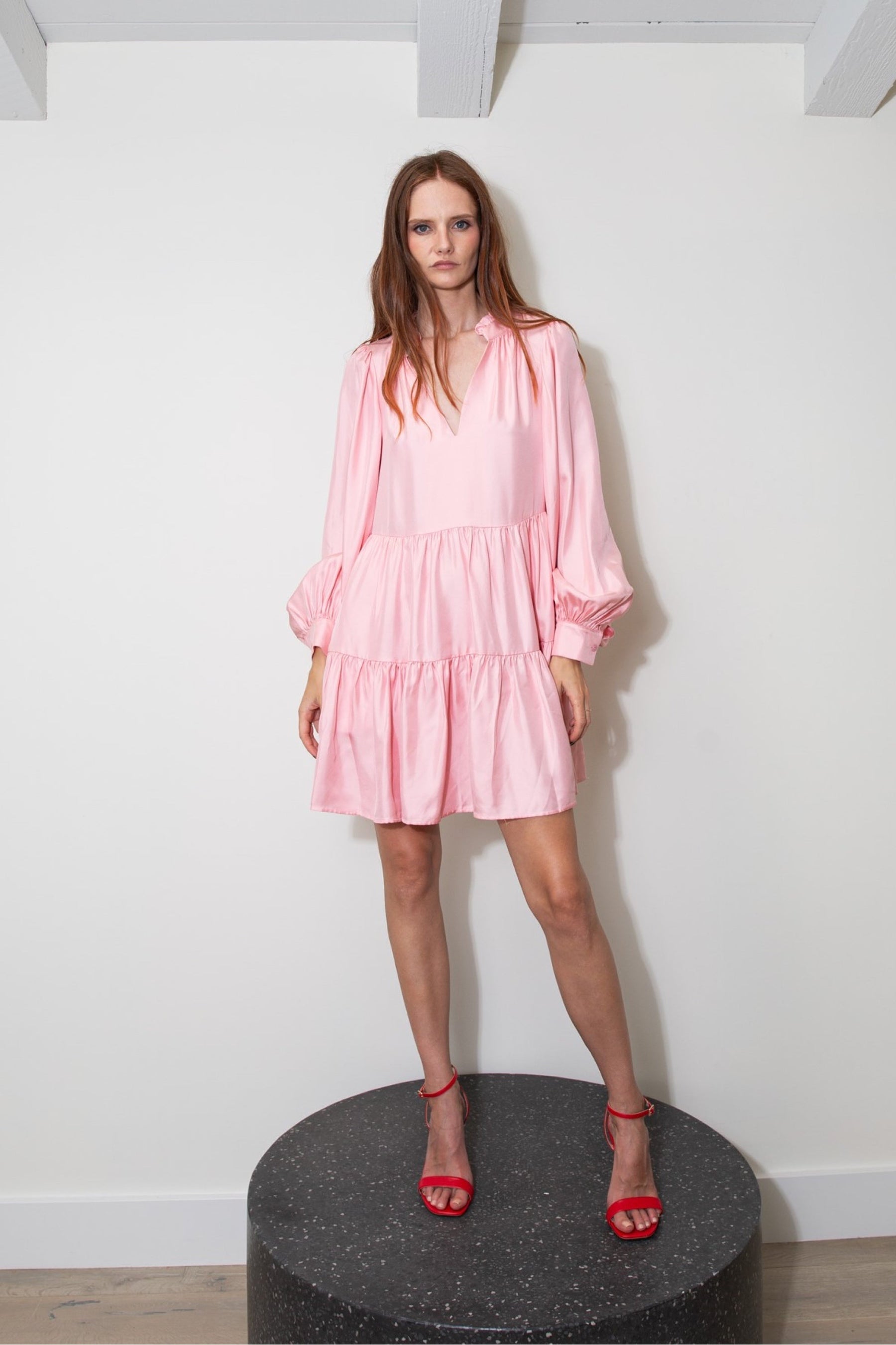 Melrose Silk Dress Pink