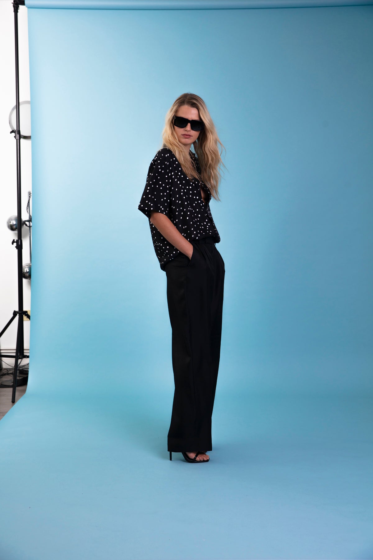 Salinas Silk Trouser Black 