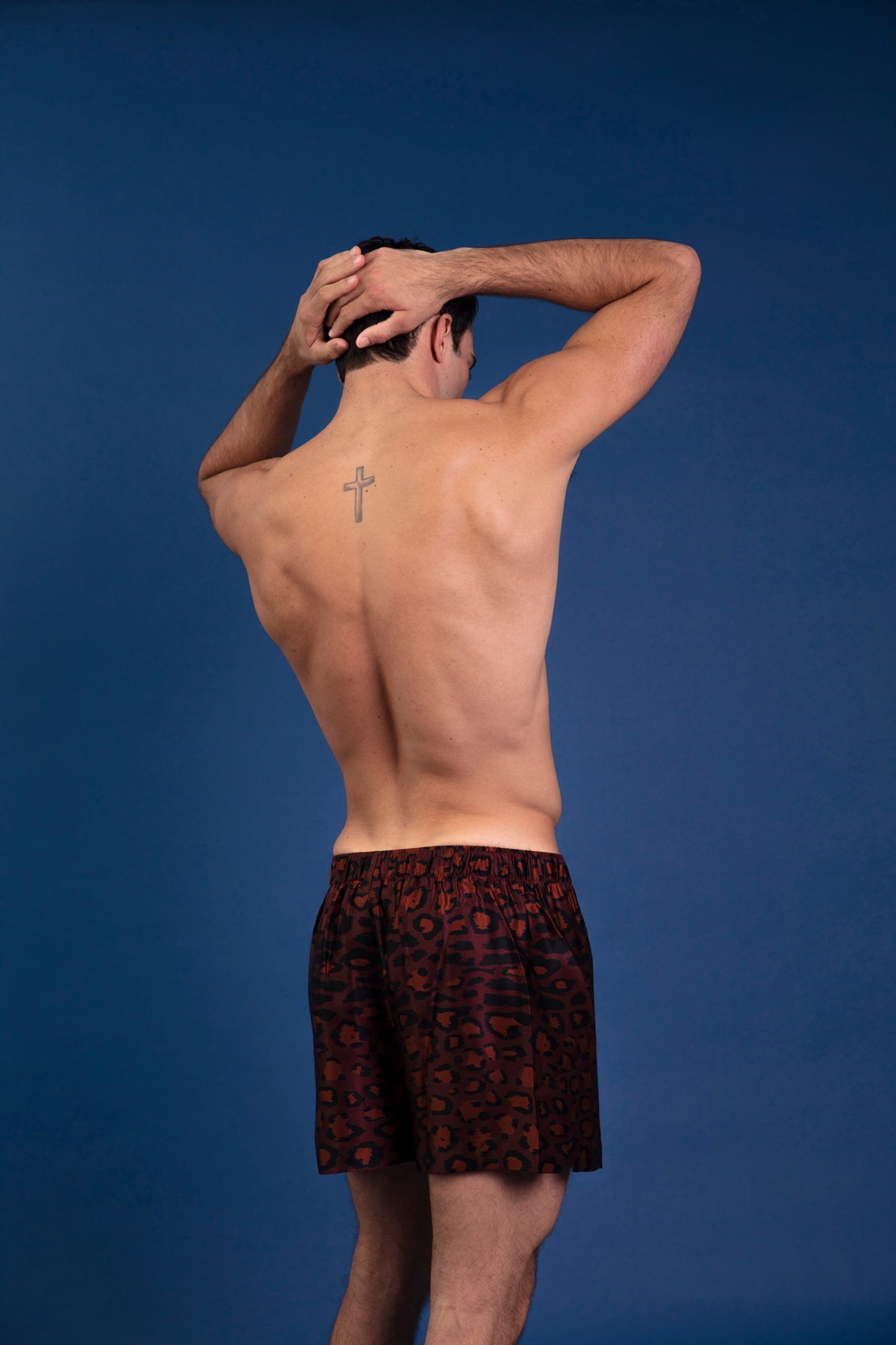Le Weekend Silk Boxer Chocolate Jaguar 