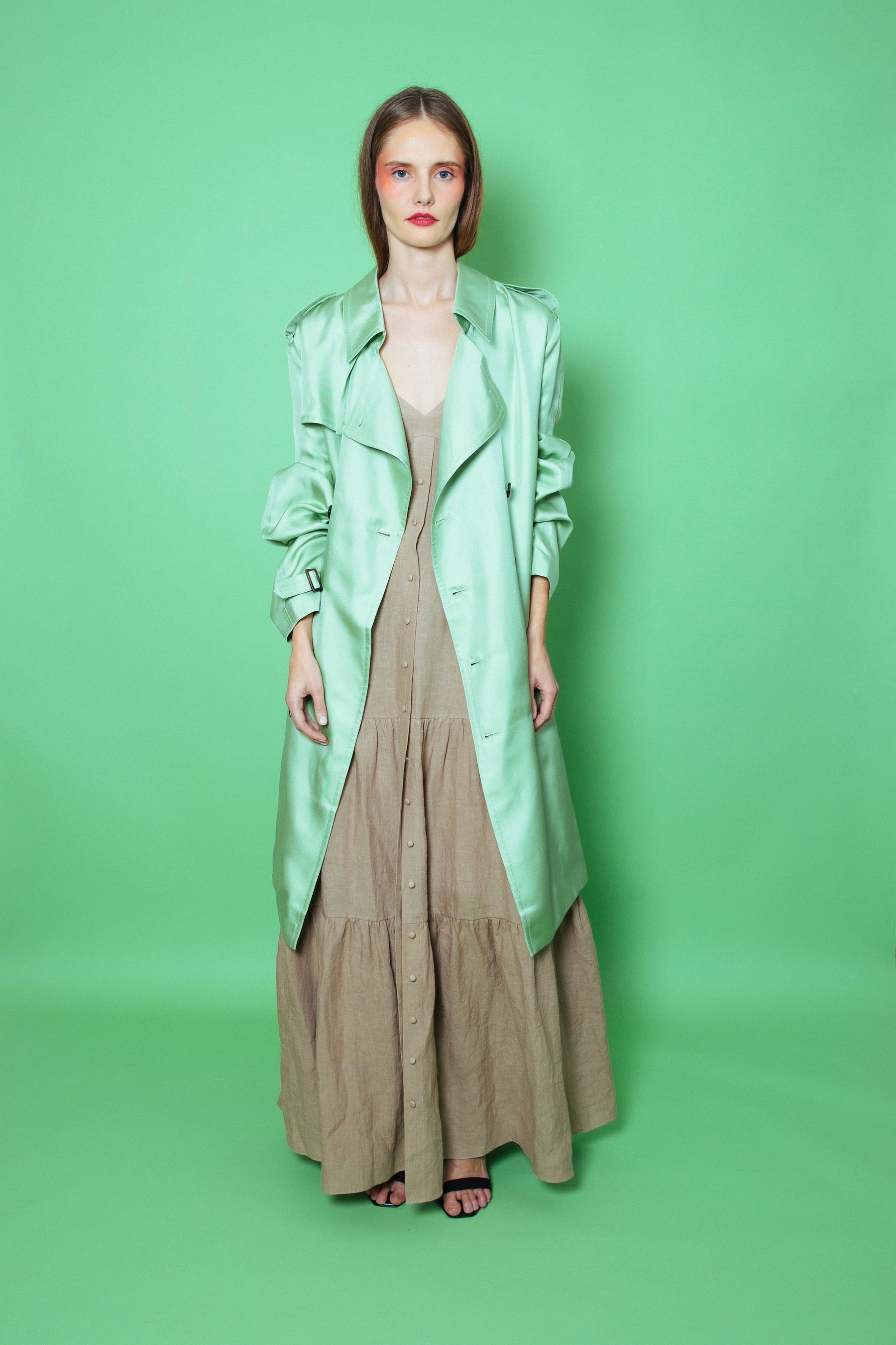 Del Rey Linen Maxi Dress Natural