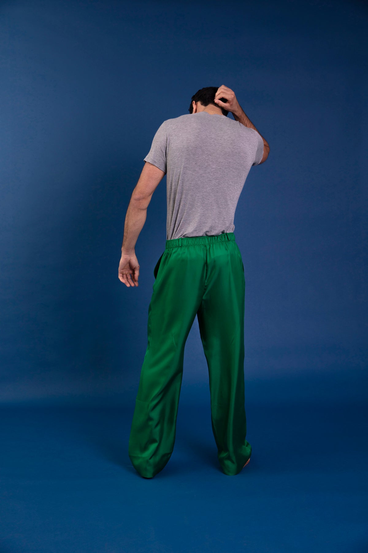 Salinas Silk Trouser Emerald 