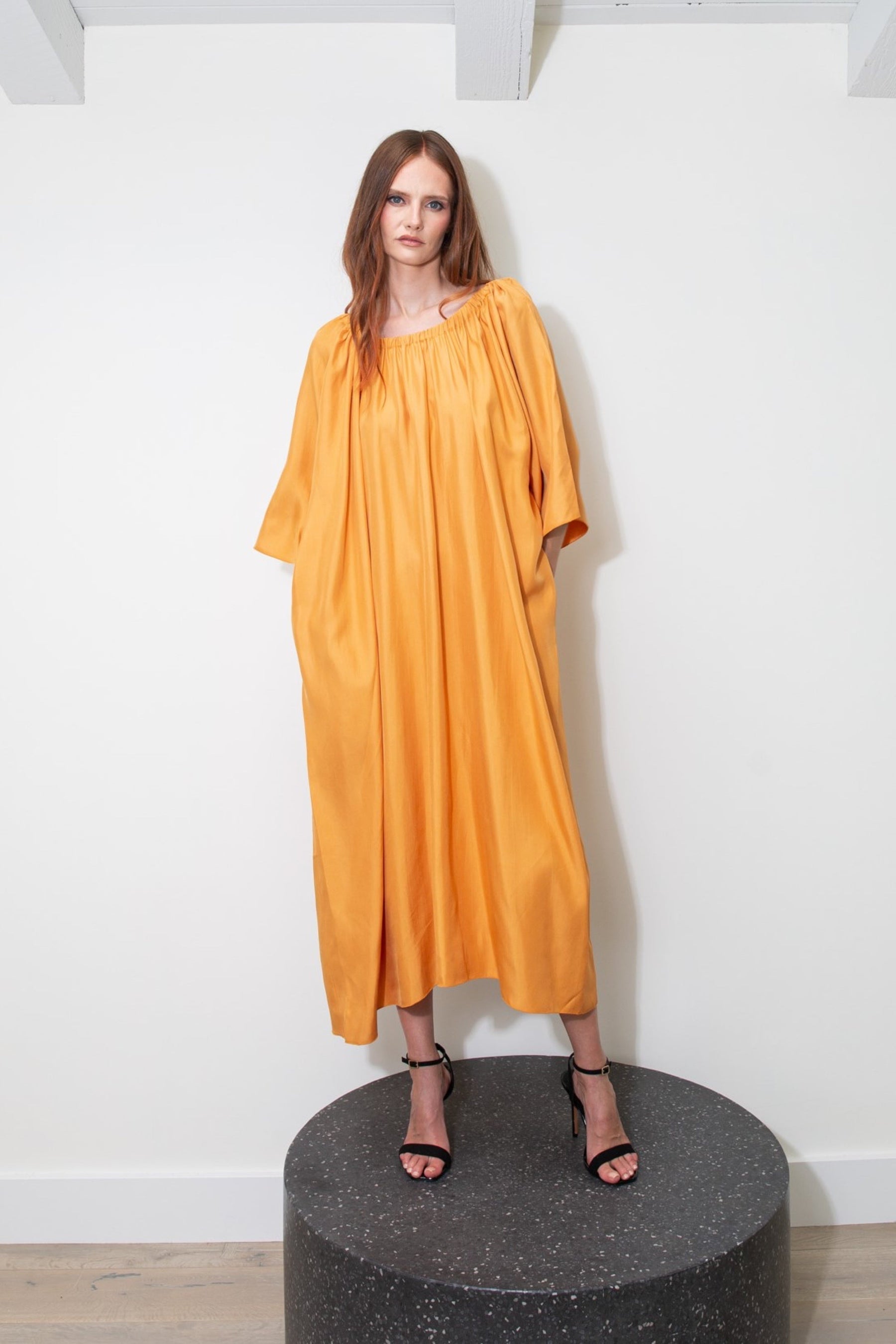 Laguna Silk Dress Marigold