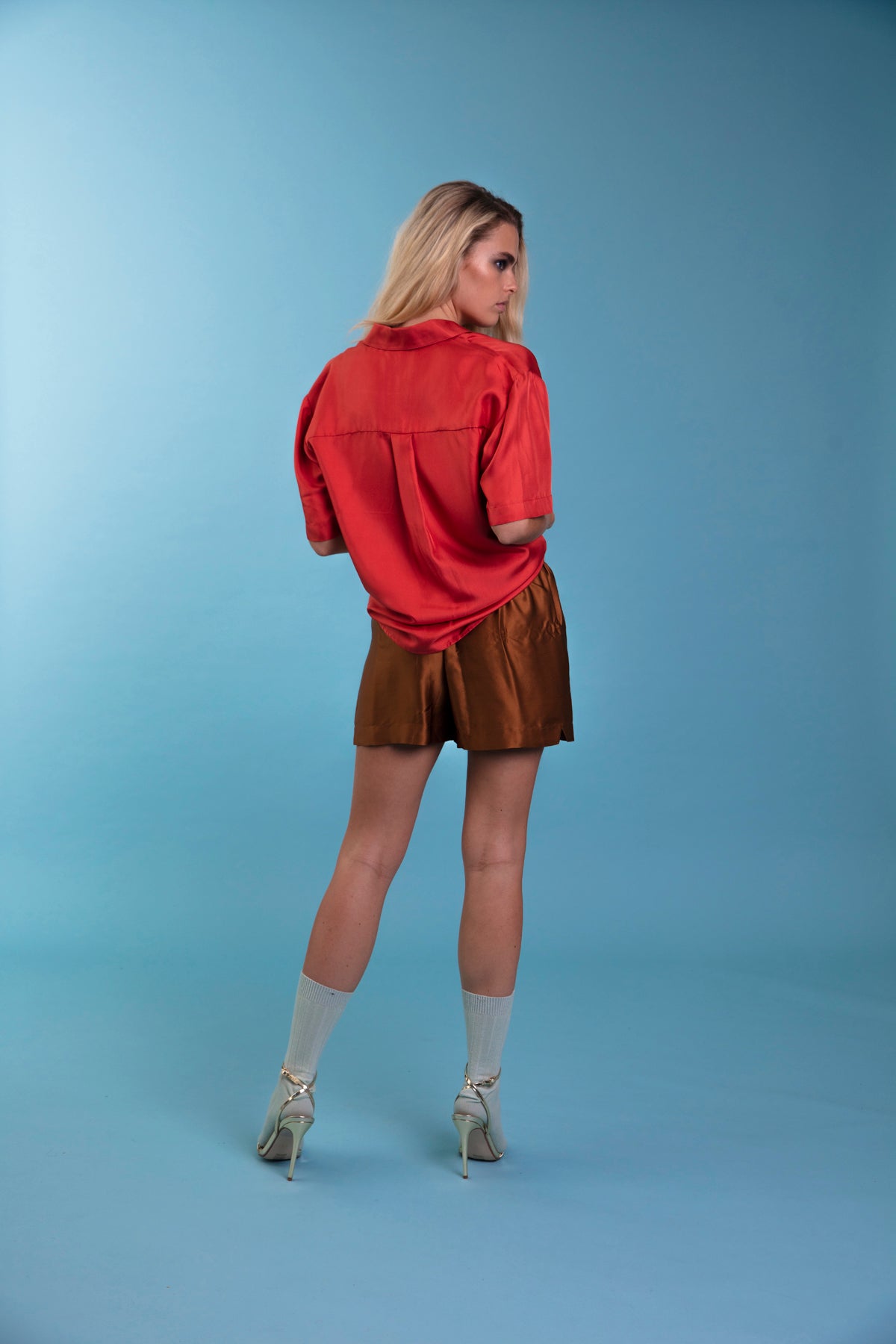 Le Weekend Silk Boxer Caramel 