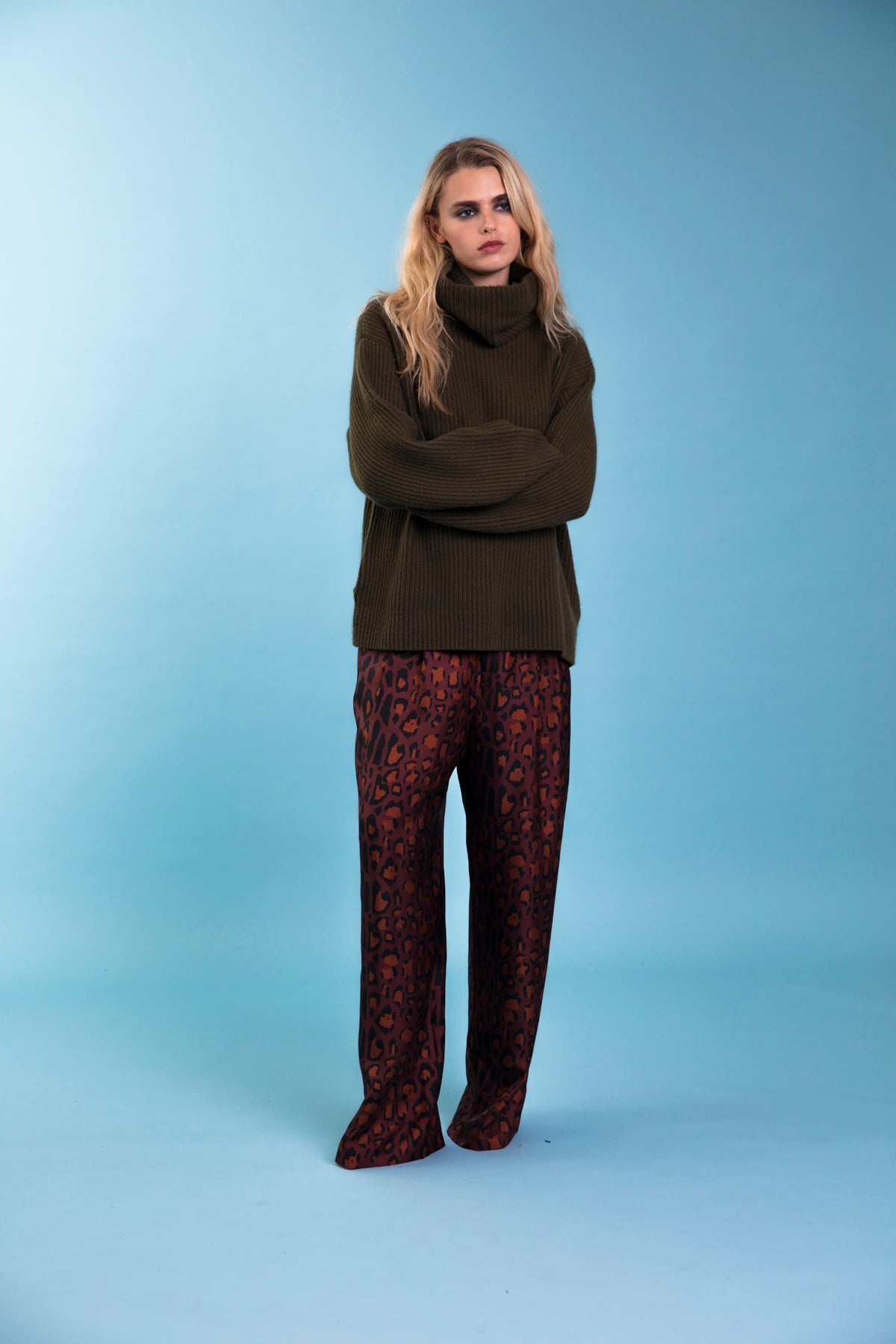 Salinas Silk Trouser Chocolate Jaguar 