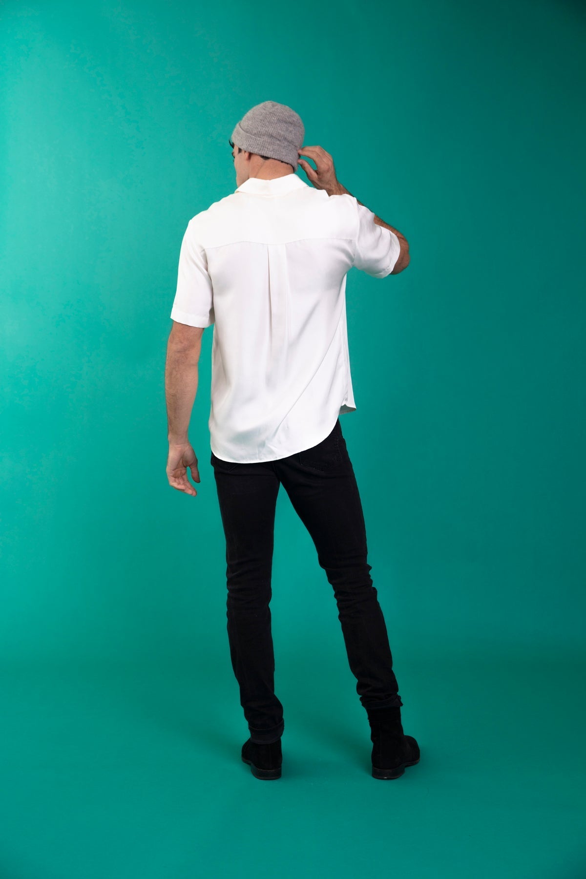 Boyfriend Silk Shirt Cream 