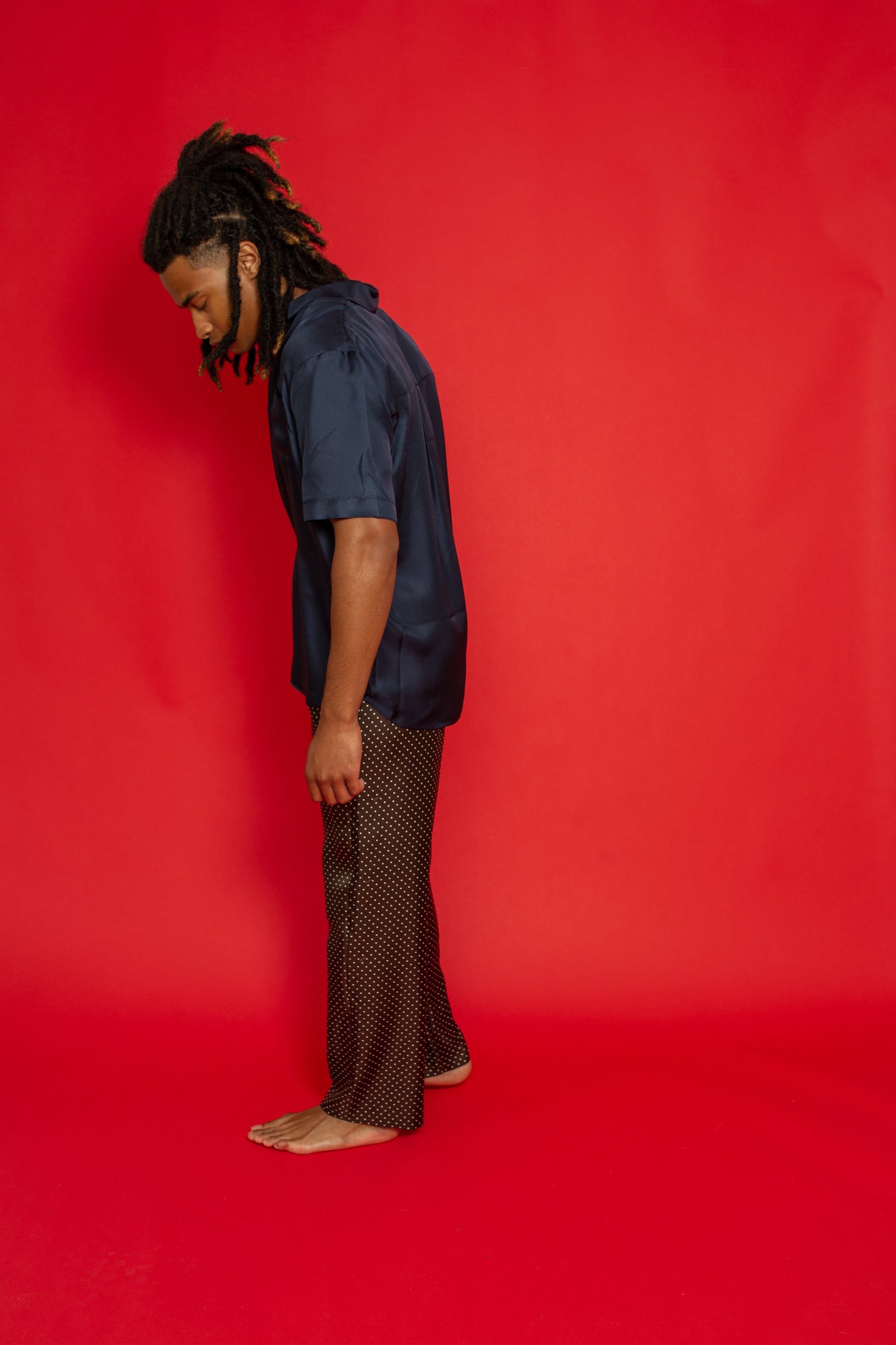 Boyfriend Silk Shirt Ink 