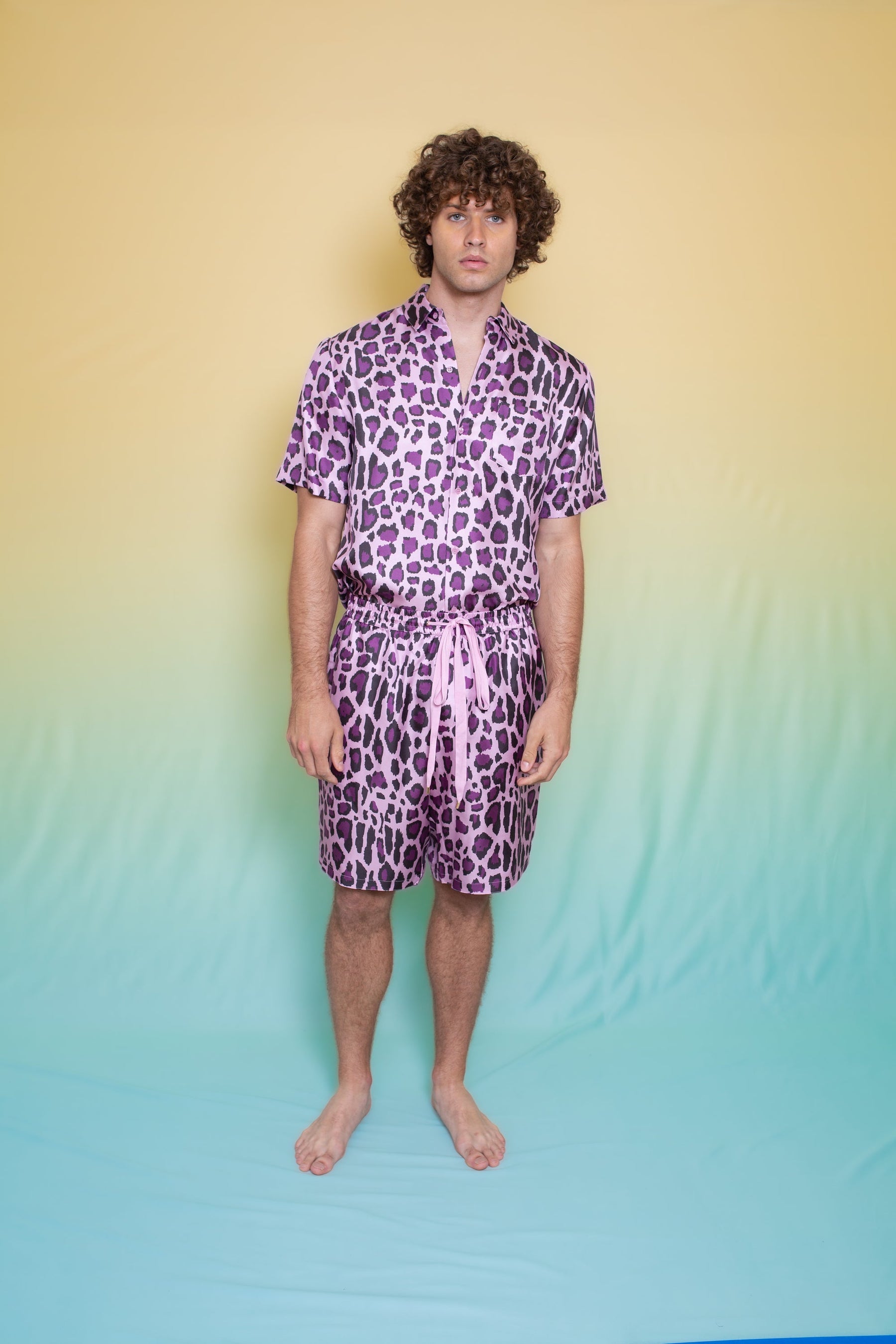 Basketball Silk Short Violet Jaguar 