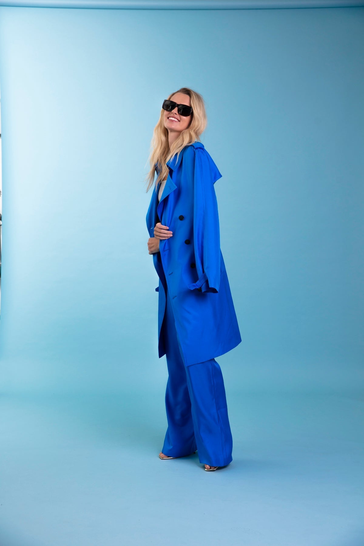 Salinas Silk Trouser Electric Blue 