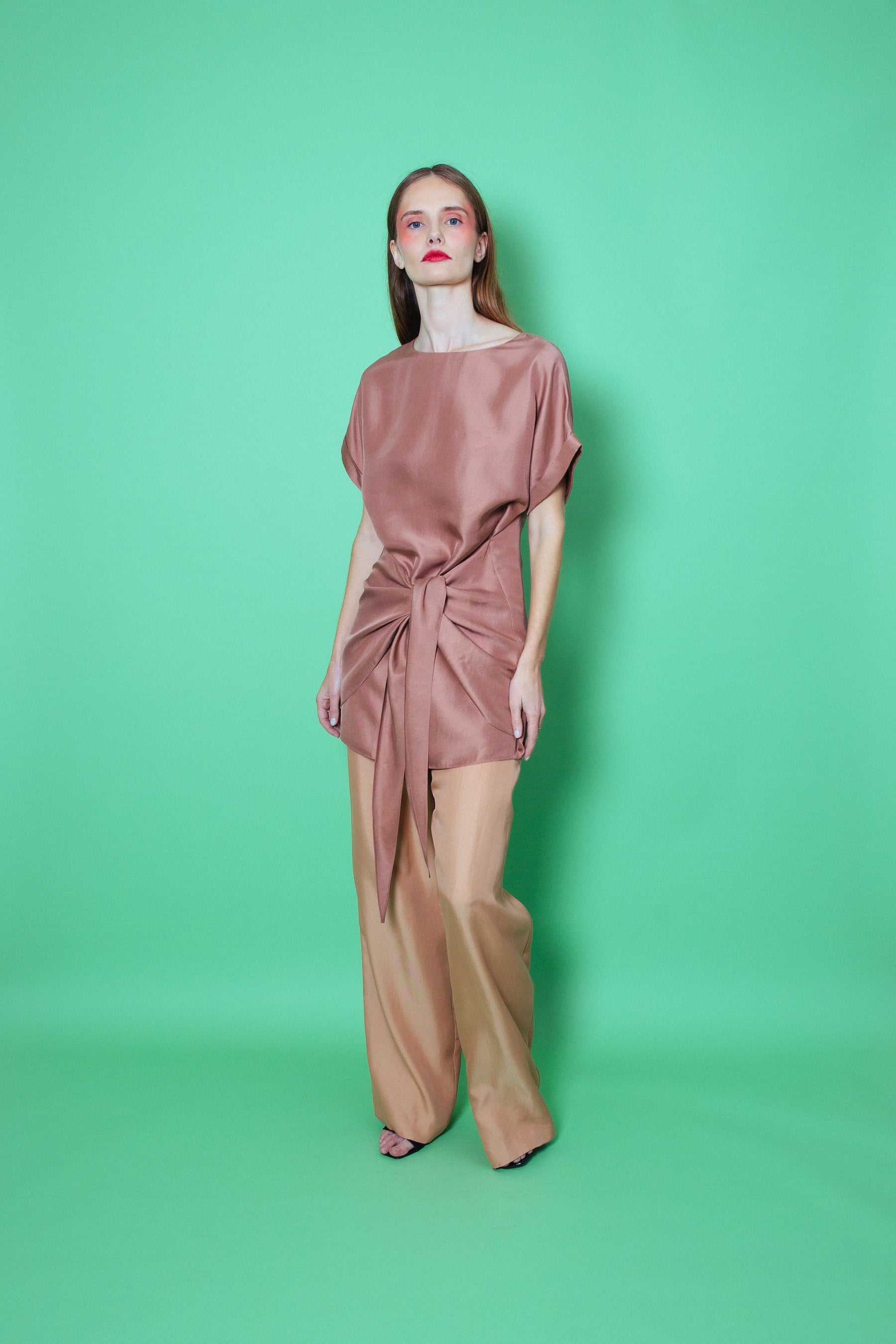 Laurel Silk Dress Toffee