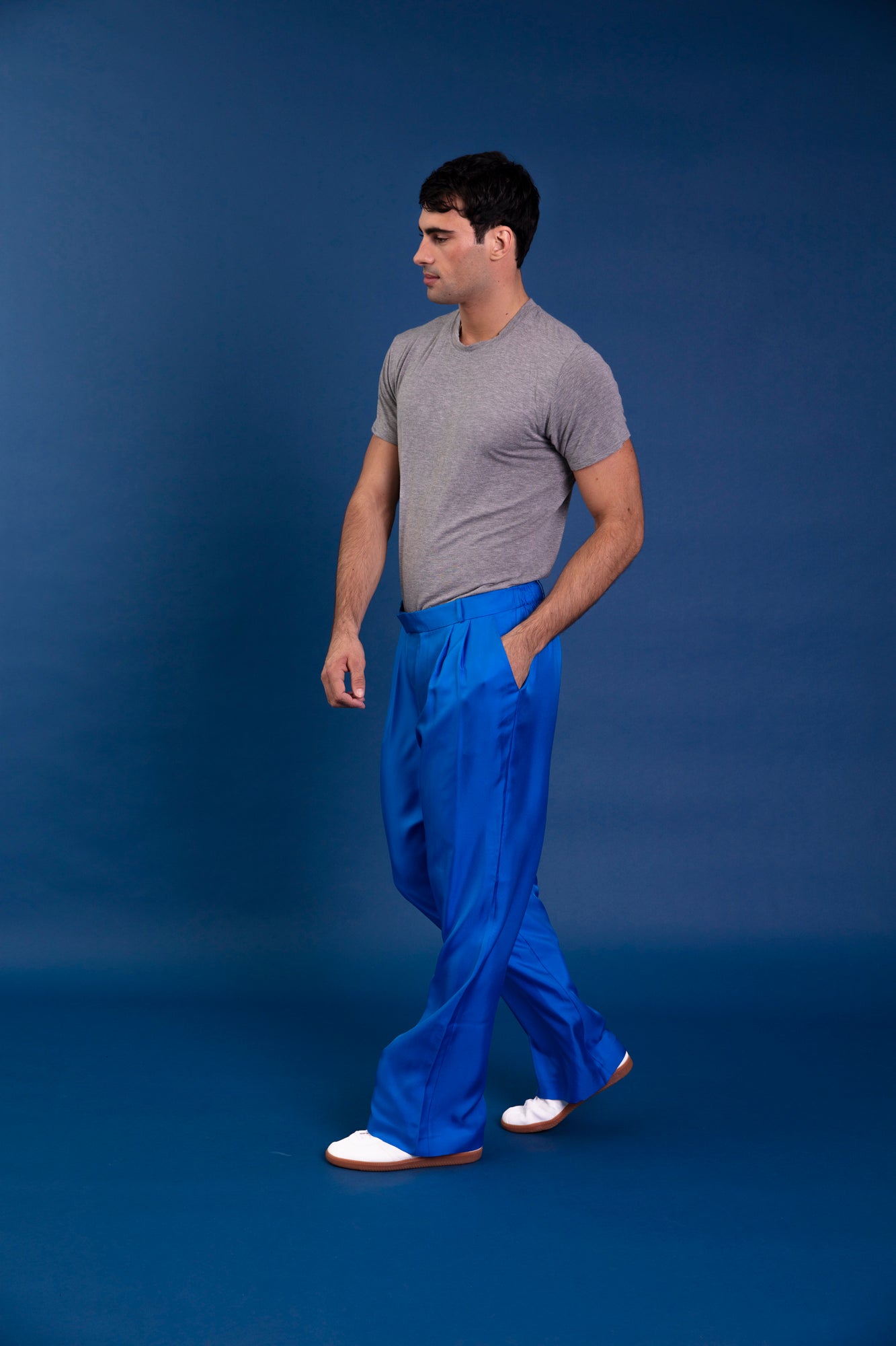 Salinas Silk Trouser Electric Blue 