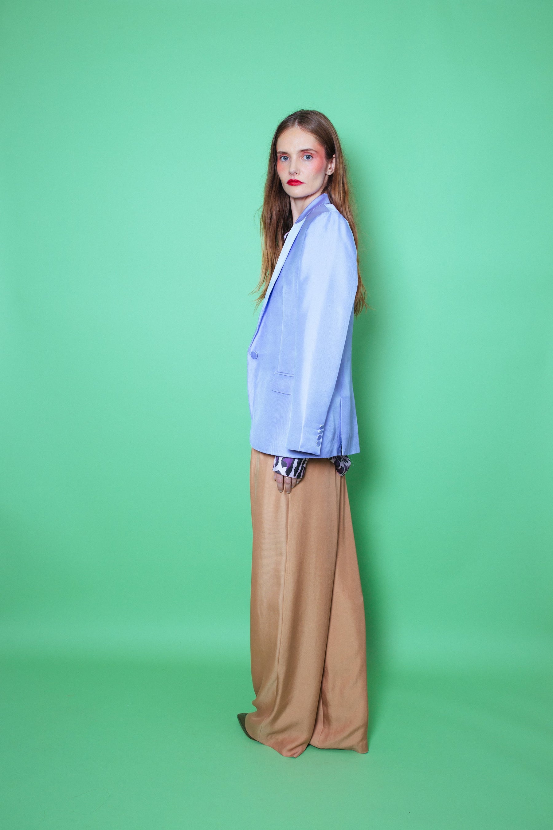 Salinas Silk Tux Jacket Lilac 