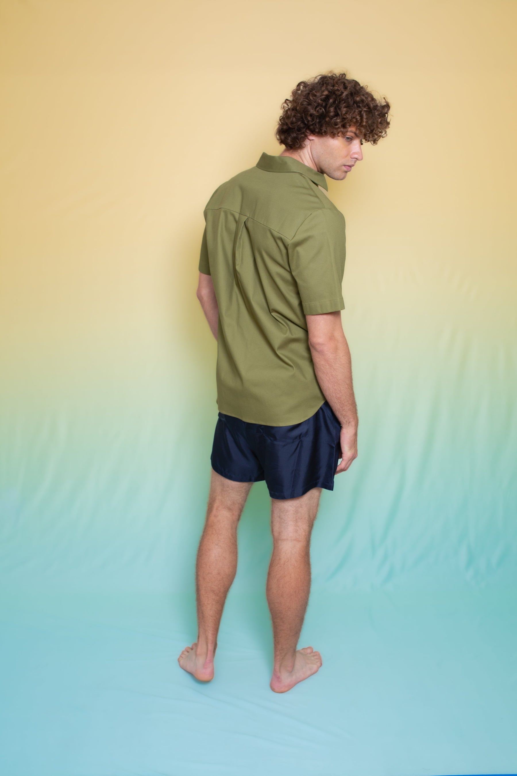 Boyfriend Cotton Shirt Pistachio 