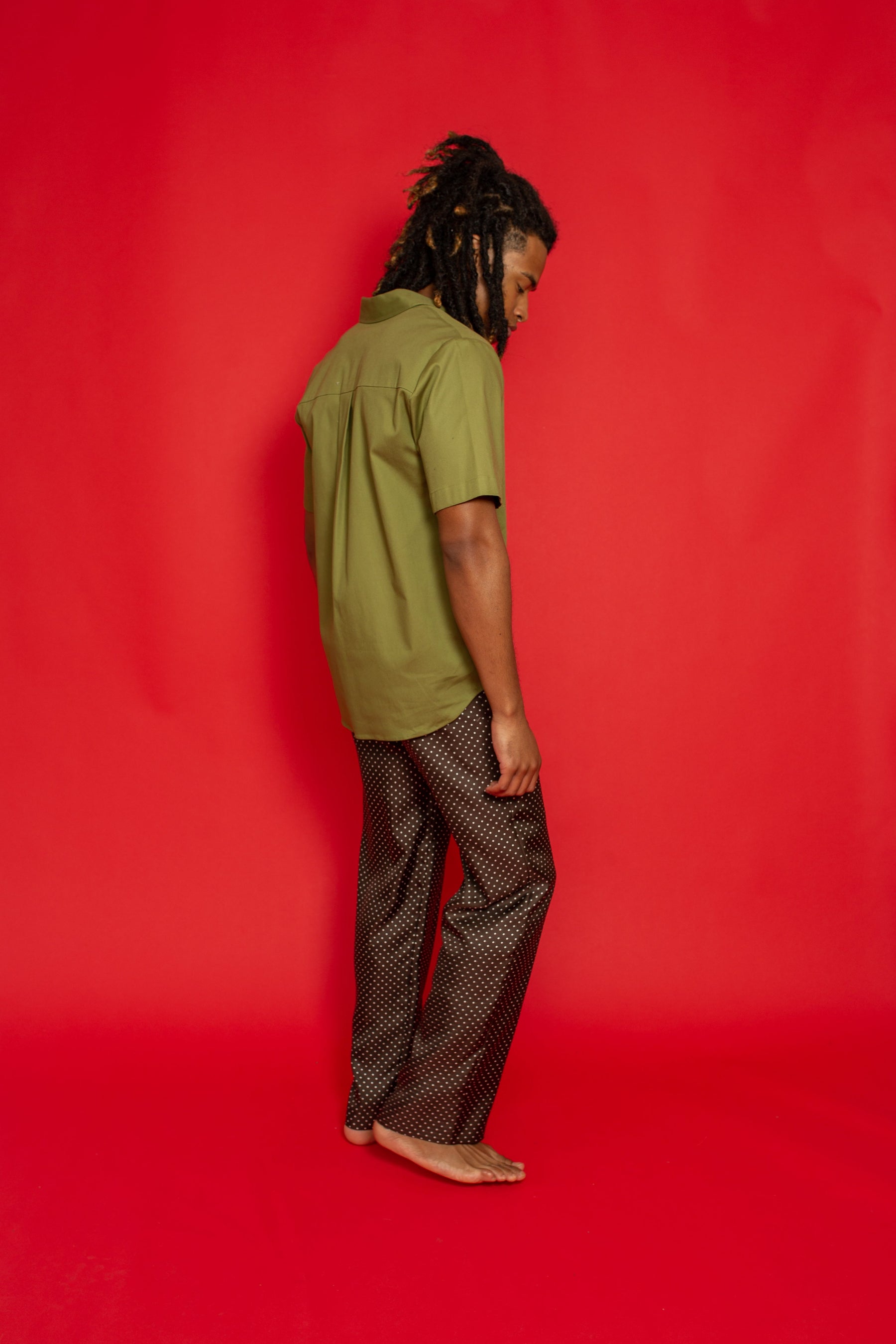 Boyfriend Cotton Shirt Pistachio 