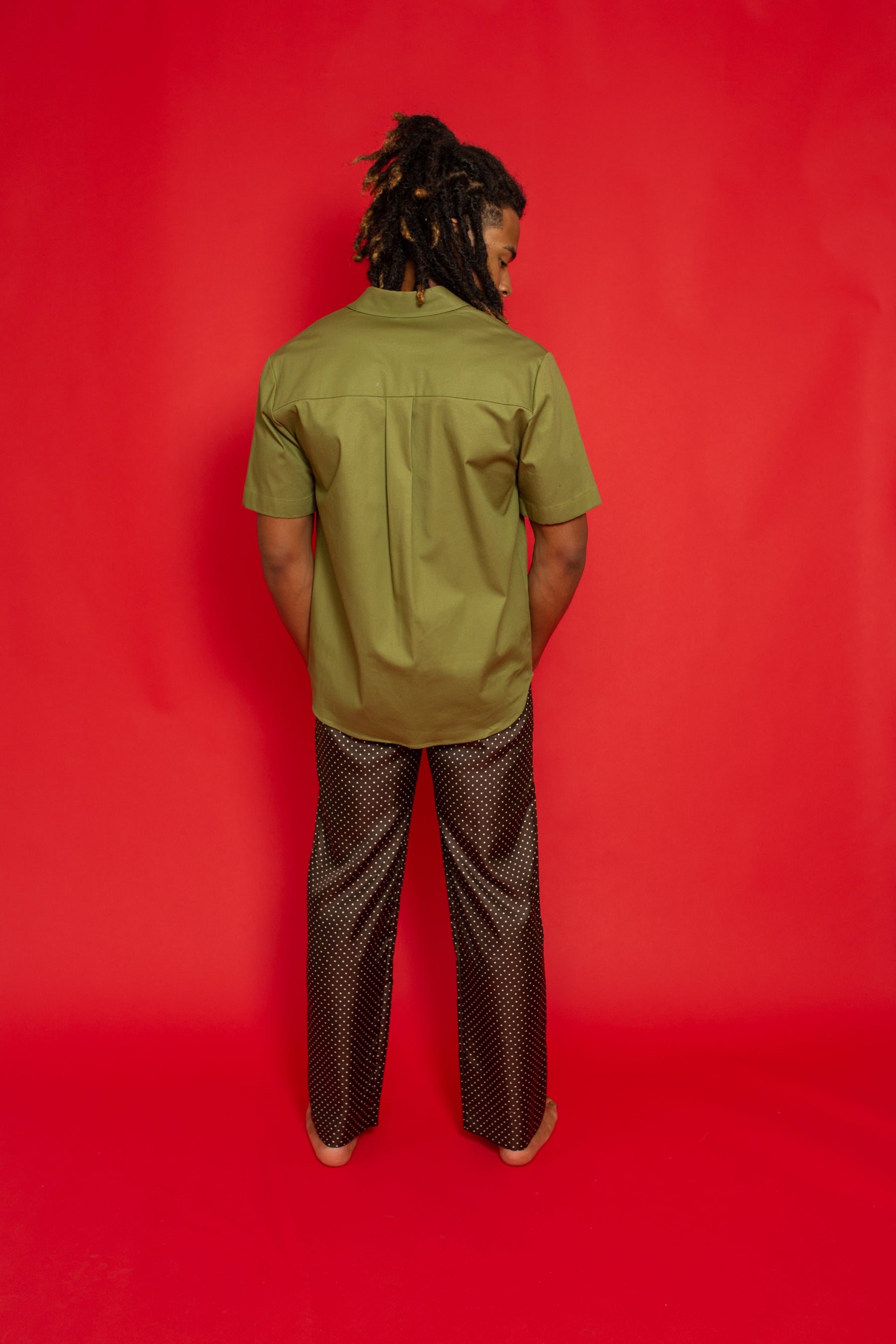 Boyfriend Cotton Shirt Pistachio 