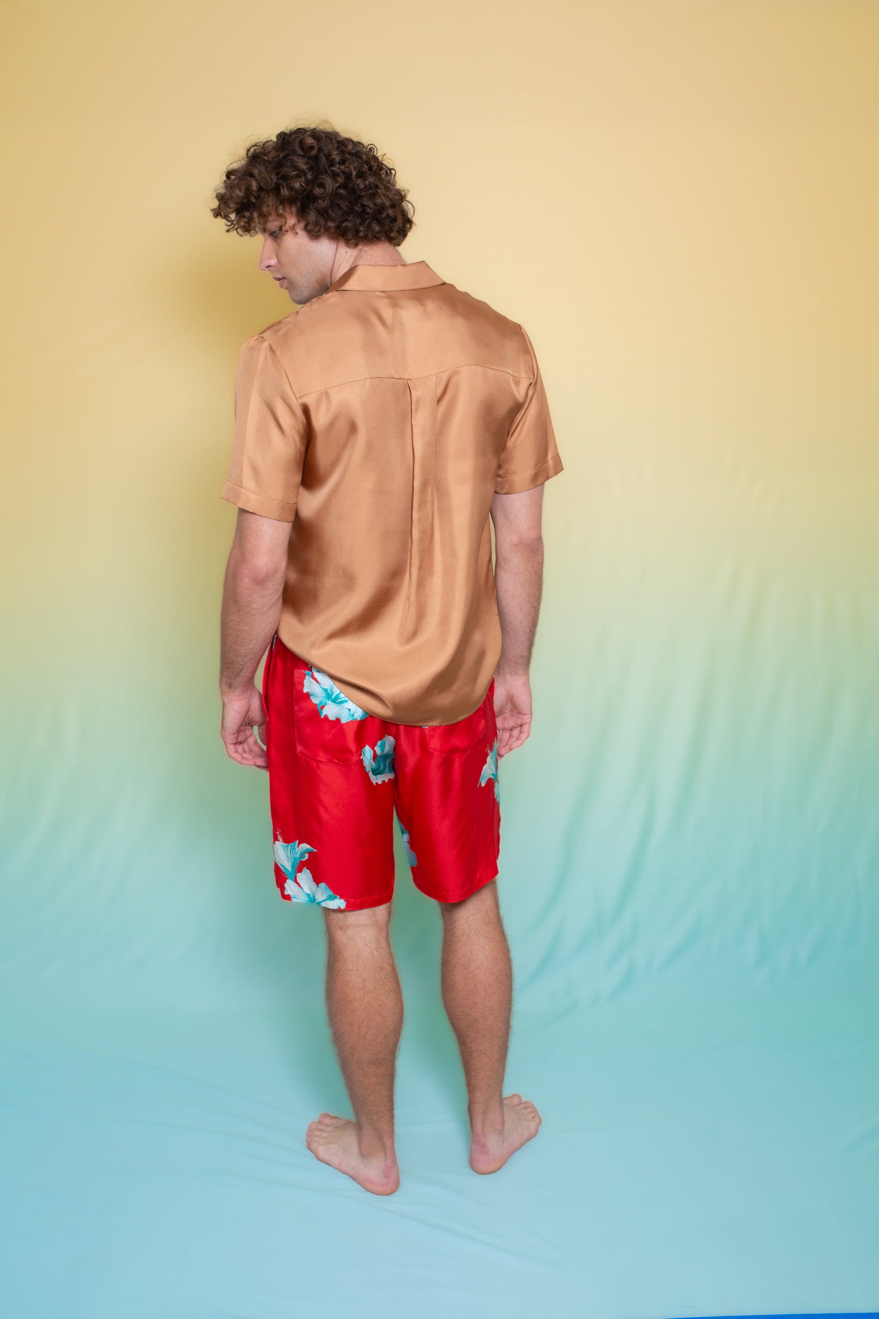 Boyfriend Silk Shirt Toffee 