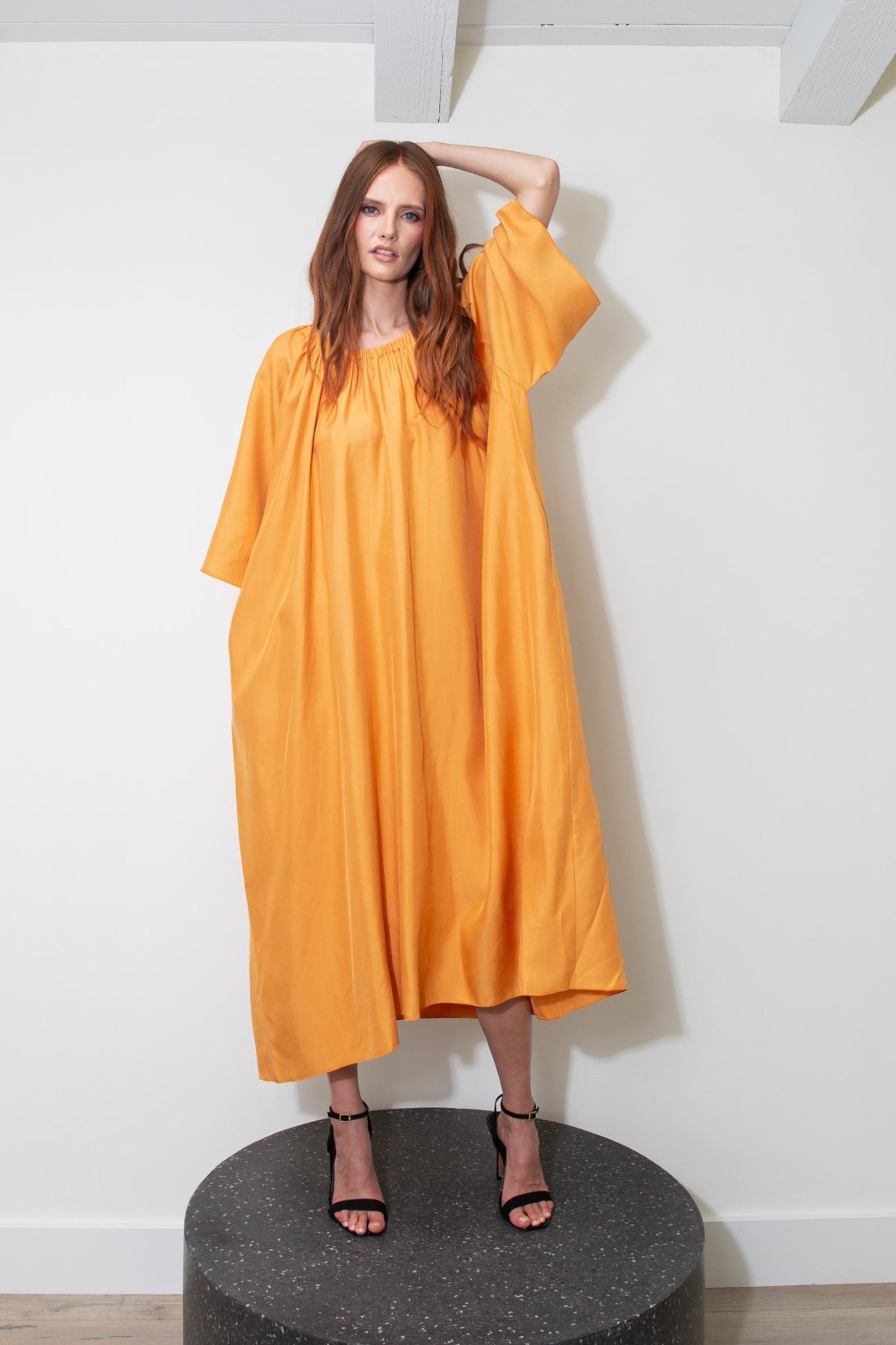 Laguna Silk Dress Marigold