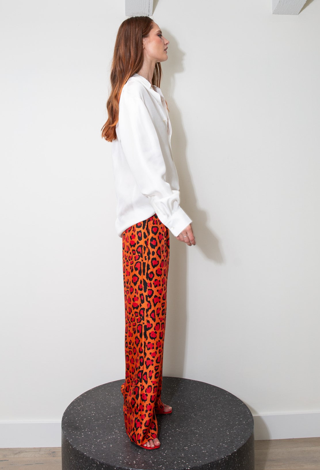 Salinas Silk Trouser Red Jaguar 