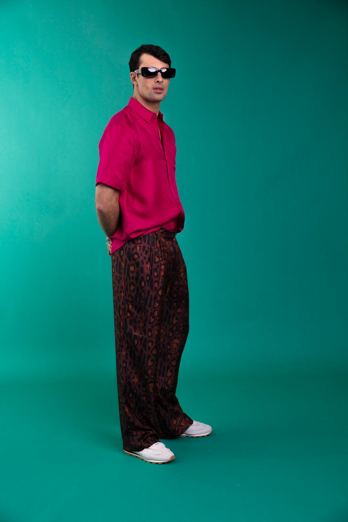 Salinas Silk Trouser Chocolate Jaguar 