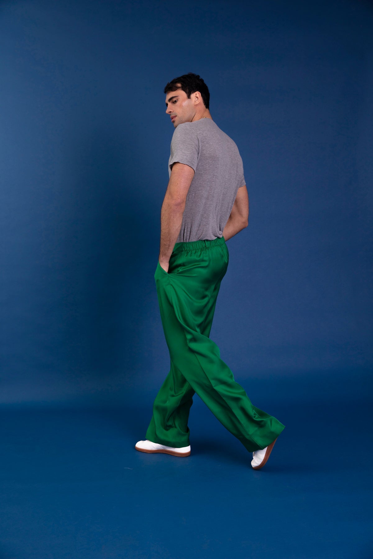 Salinas Silk Trouser Emerald 