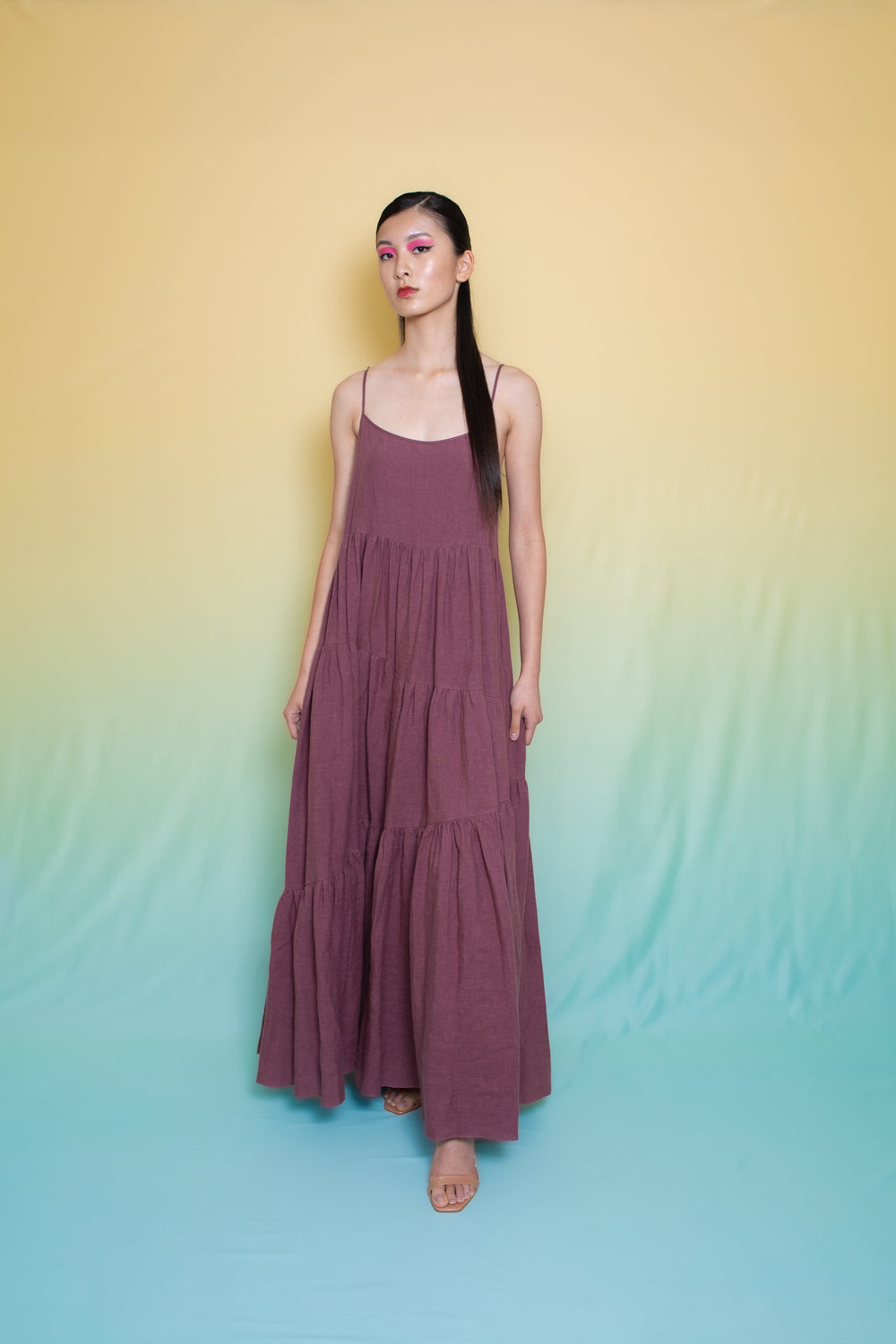 Malibu Linen Maxi Dress Lilac
